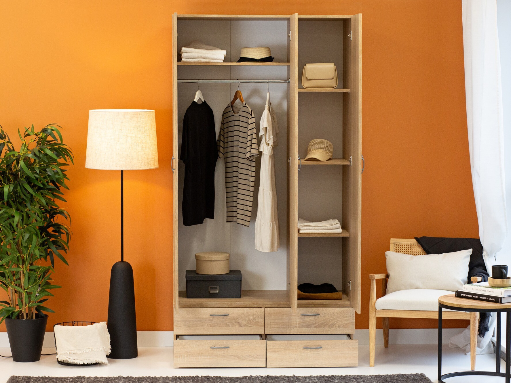 Gardróbszekrény Bristol 188 (Sonoma tölgy)