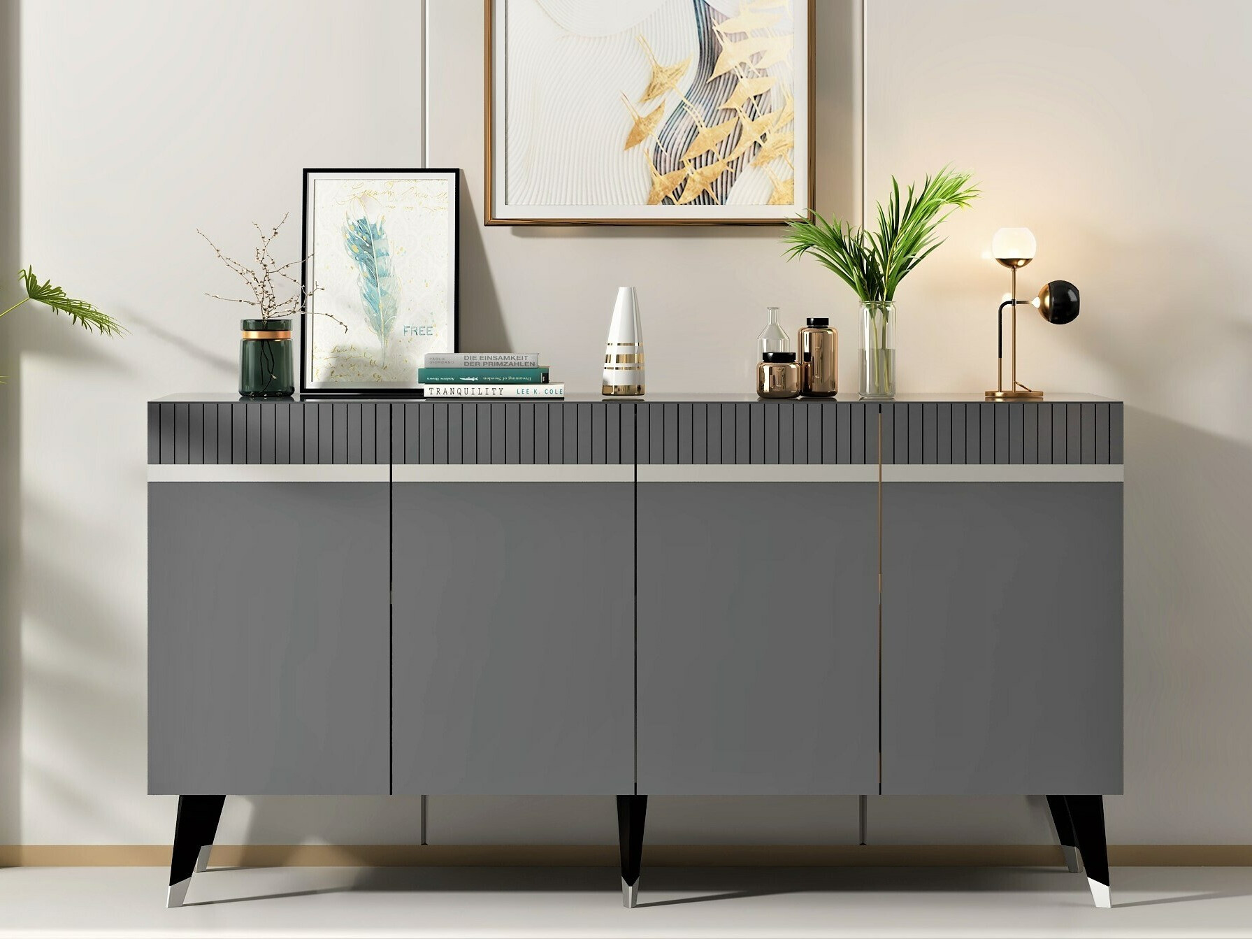 Szekrény Kailua 1915 (Antracit + Ezüst)