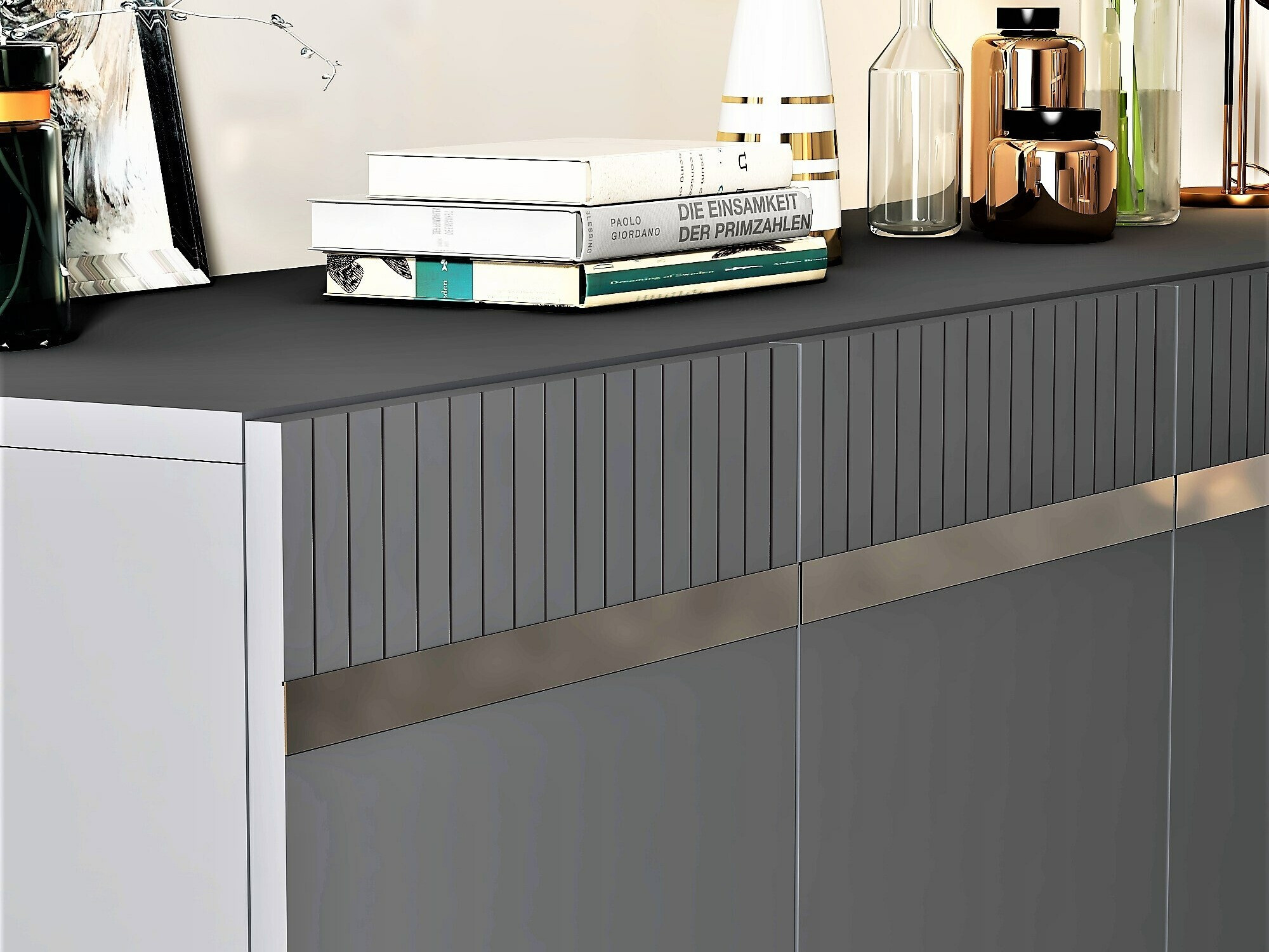 Szekrény Kailua 1915 (Antracit + Ezüst)