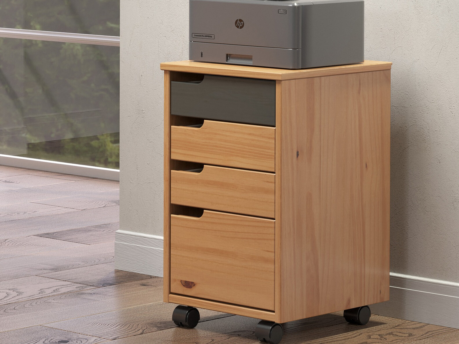 Tároló Indianapolis C101 (Mézes tölgy + Szürke)