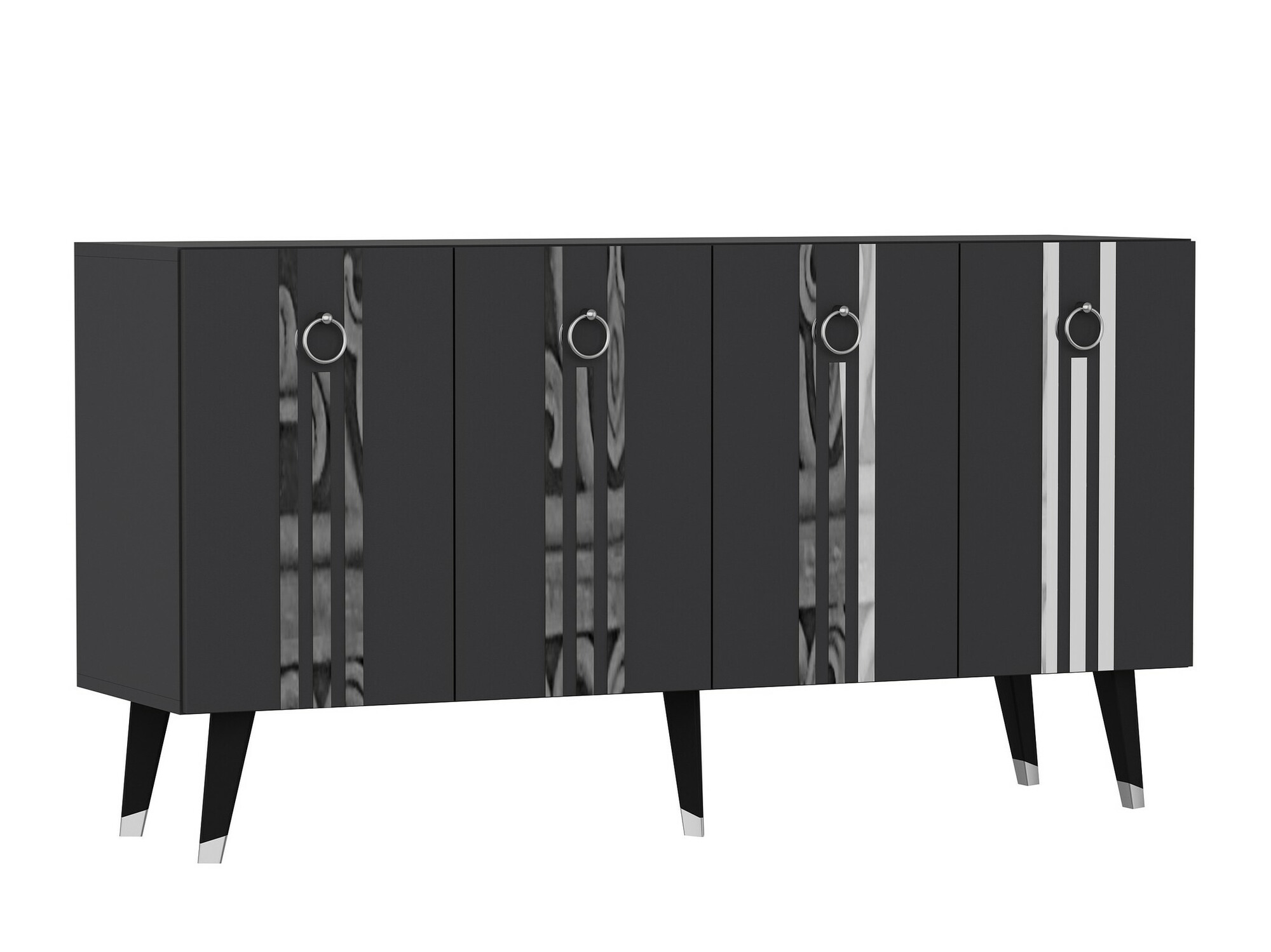 Szekrény Kailua 1970 (Antracit + Ezüst)