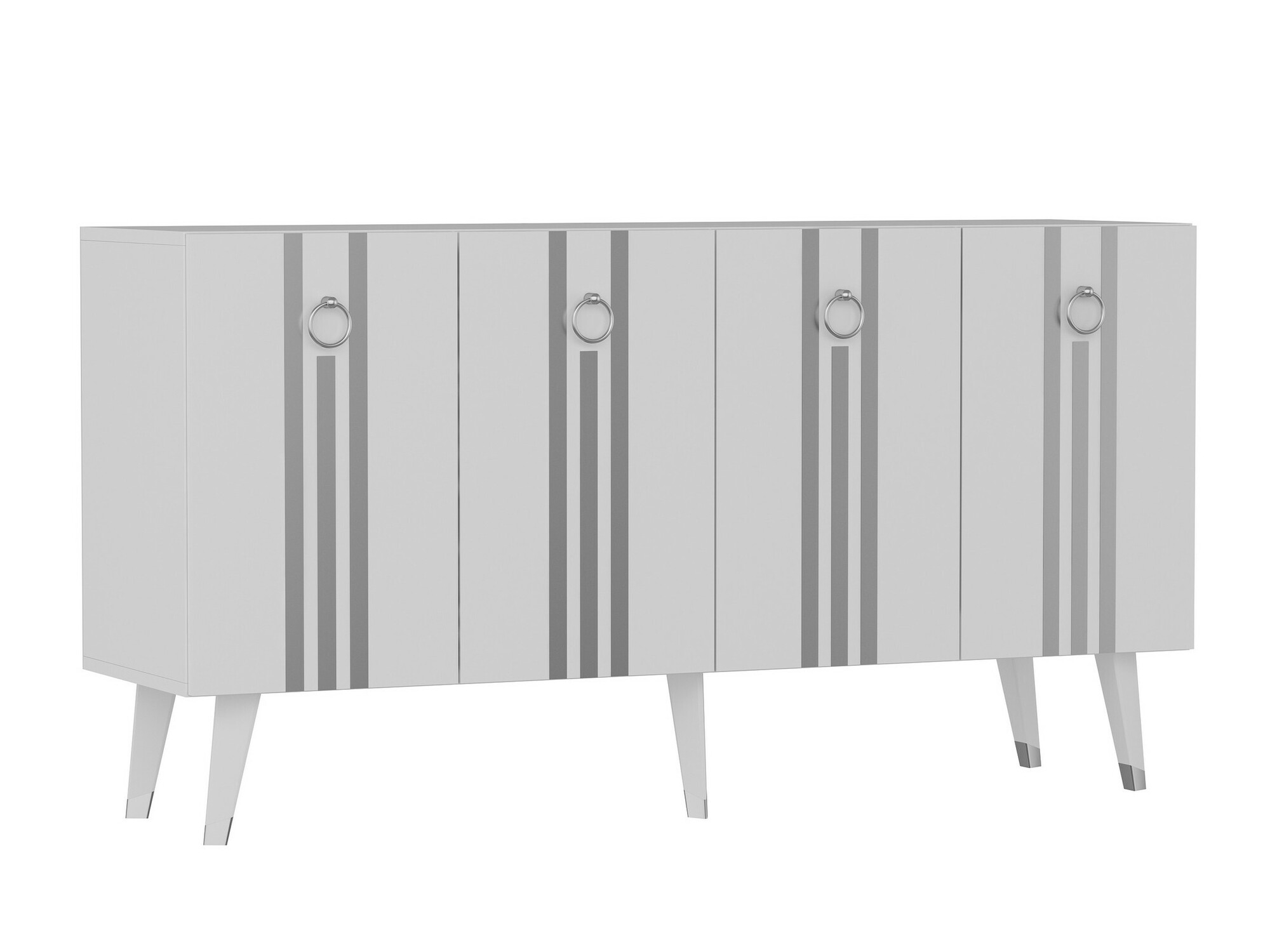 Szekrény Kailua 1970 (Fehér + Ezüst)