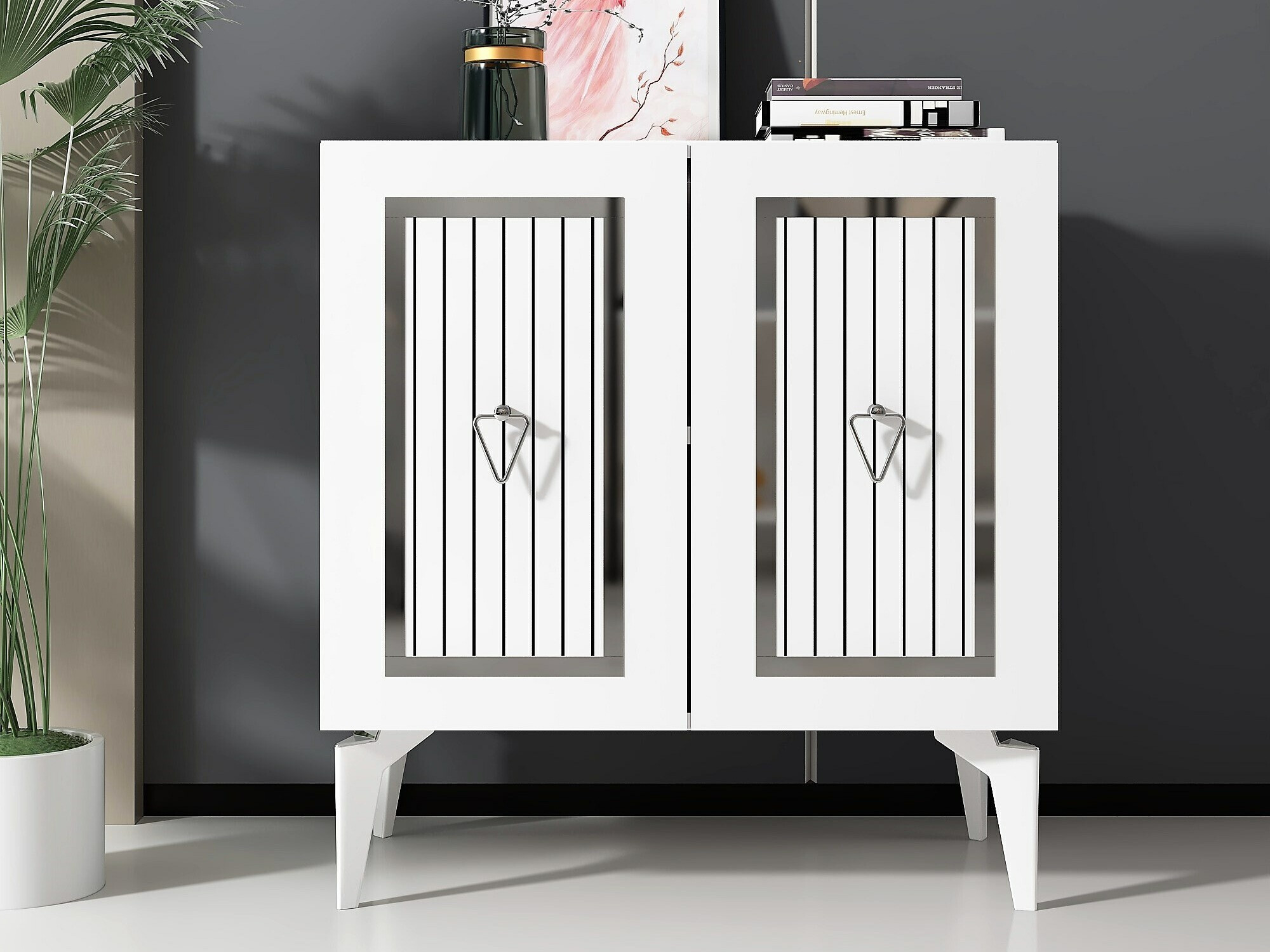 Szekrény Kailua 1973 (Fehér + Ezüst)