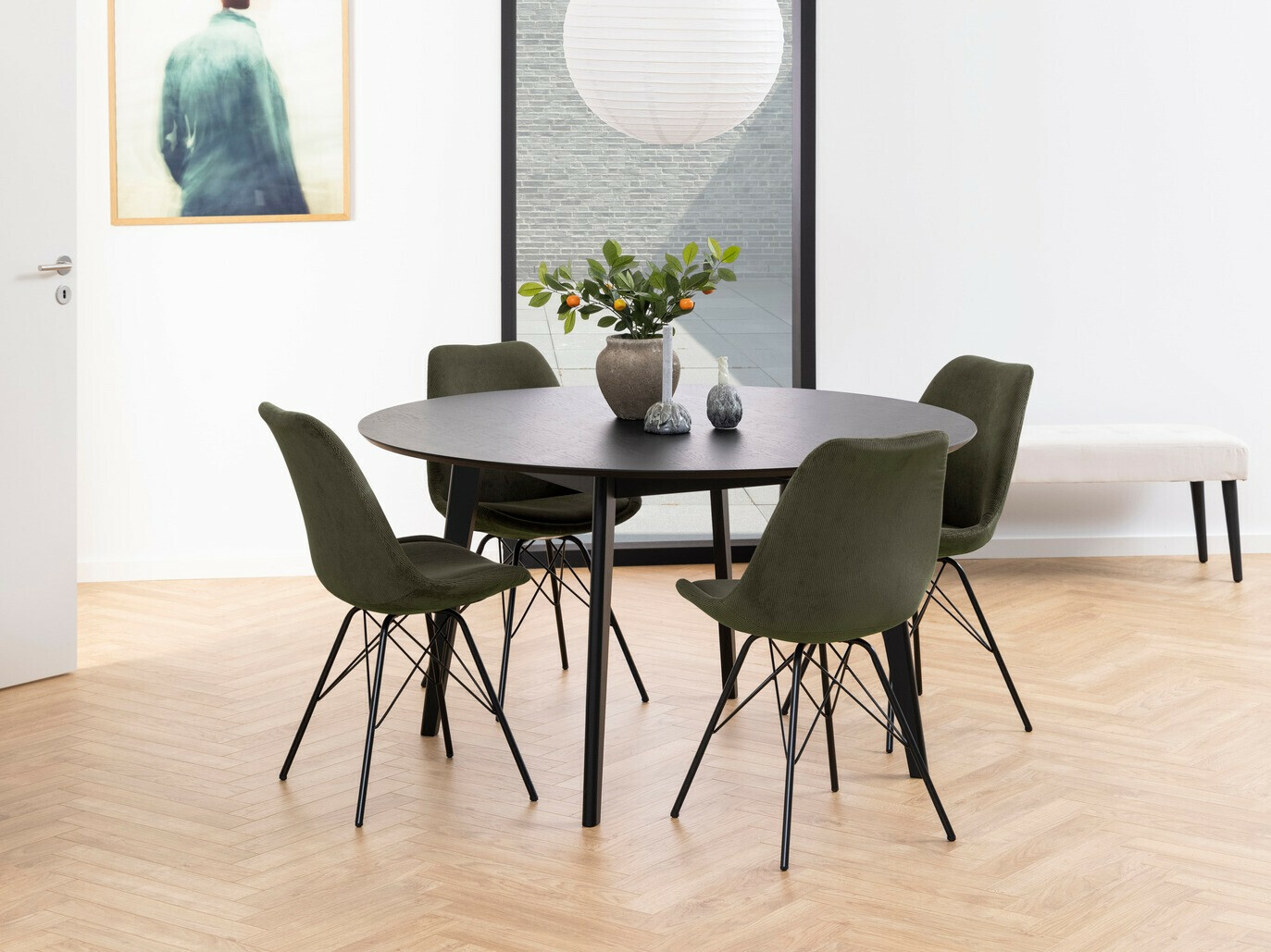 Étkezőgarnitúra Norsica 505 (Khaki + Fekete)