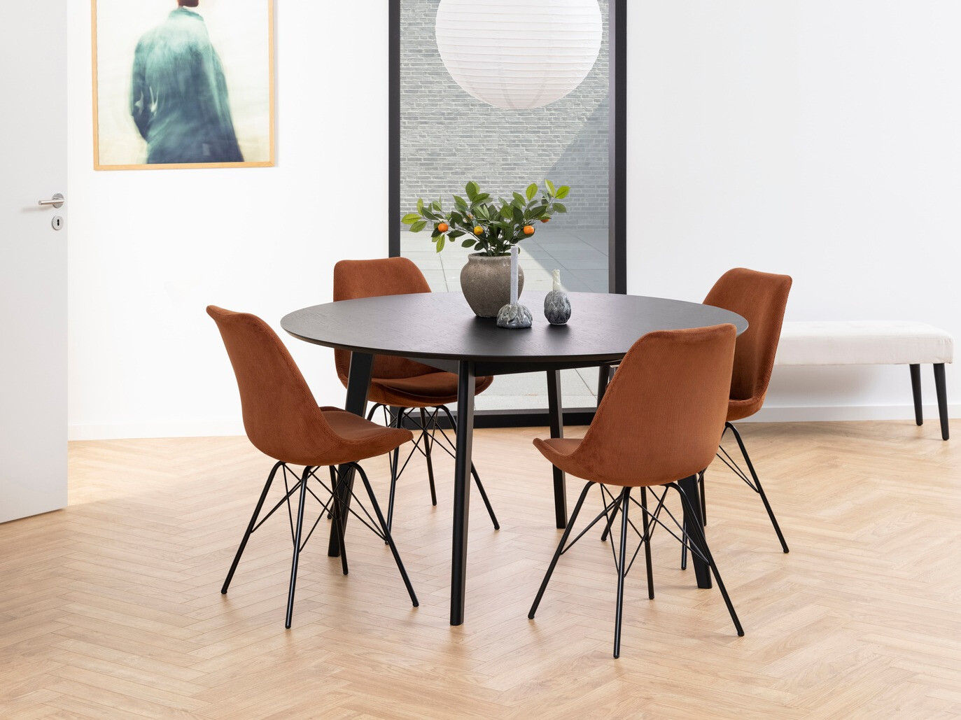 Étkezőgarnitúra Norsica 505 (Réz + Fekete)