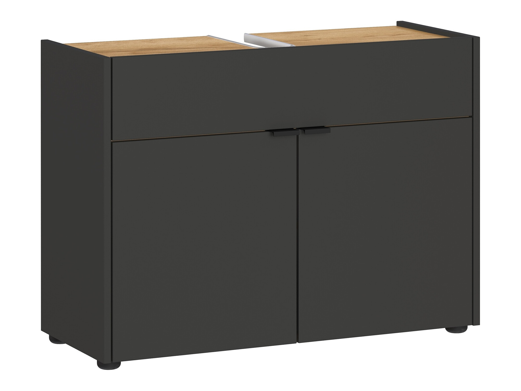 Mosdó alatti álló szekrény Ventei 100 (Grafit + Navarra tölgy)