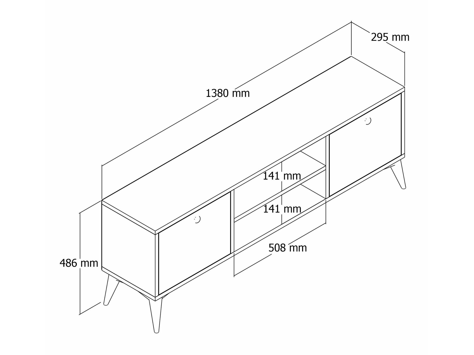 TV-állvány Kailua 2024