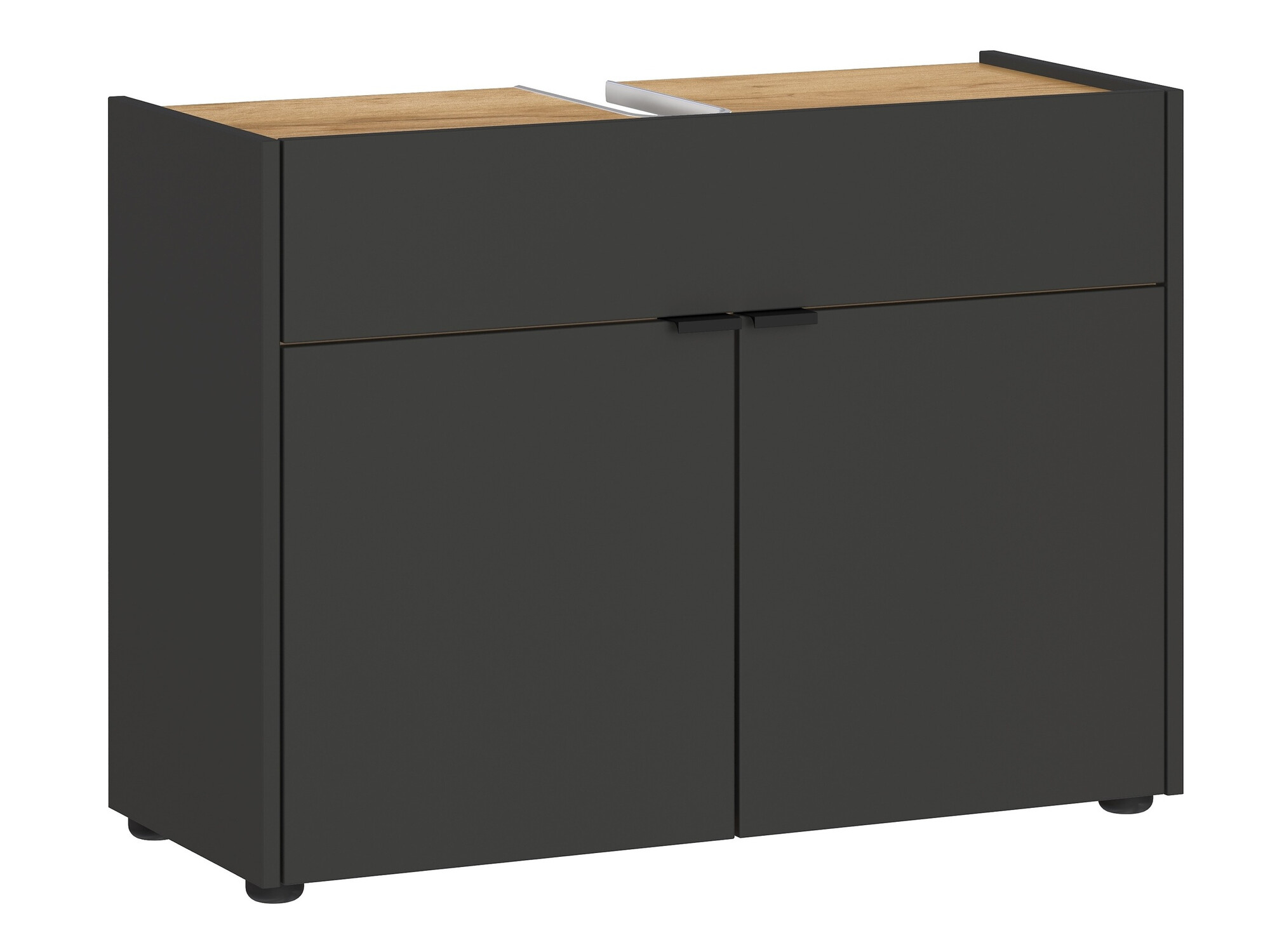 Fürdőszobai garnitúra Ventei 106 (Grafit + Navarra tölgy)