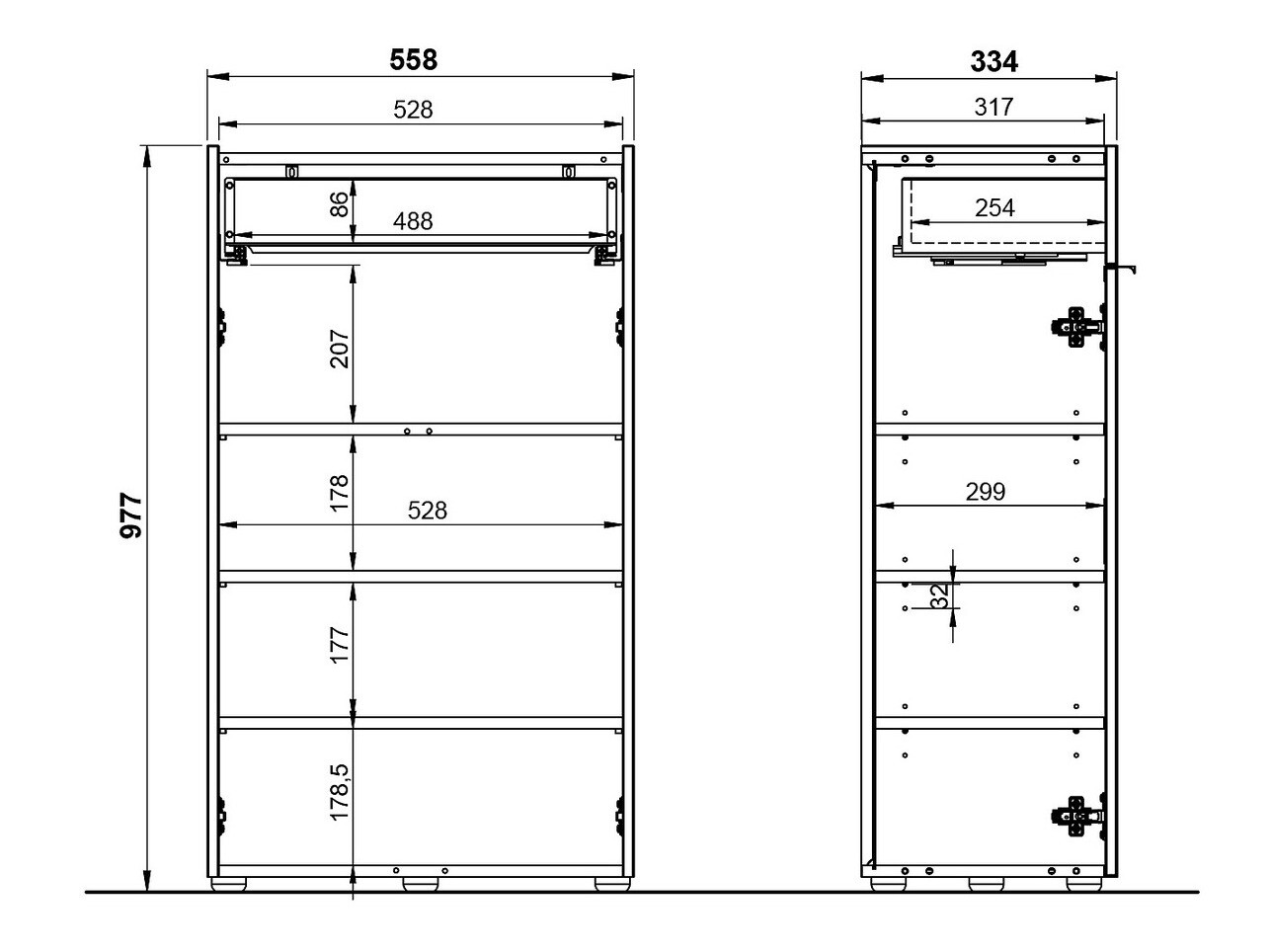 Fürdőszobai garnitúra Ventei 109 (Grafit + Navarra tölgy)