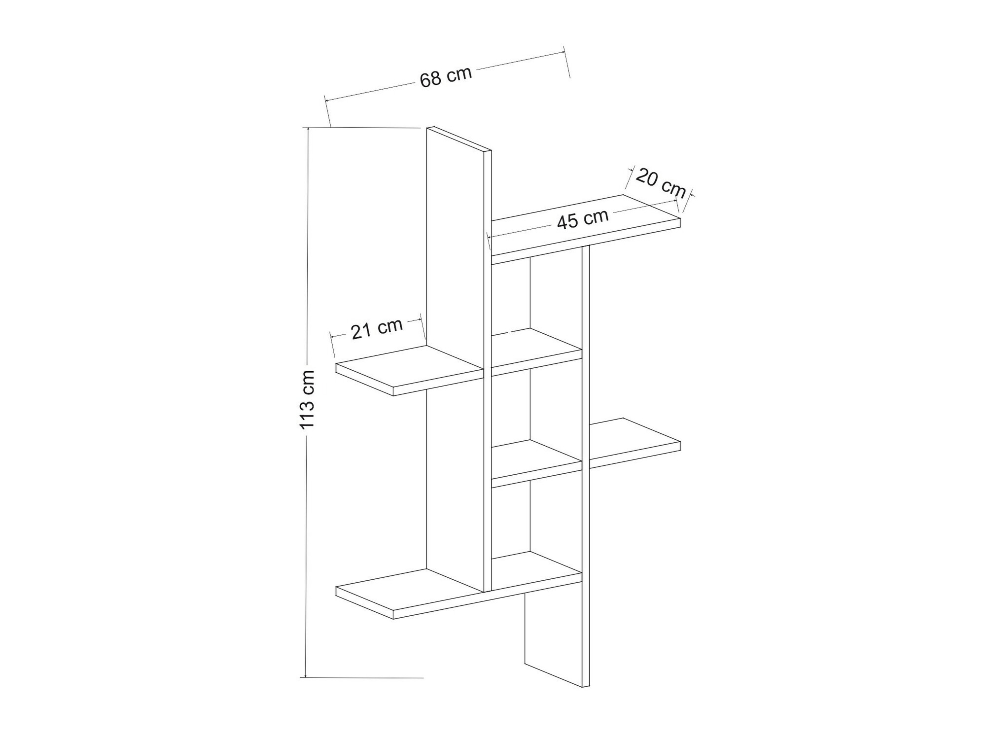 Fali polc Kailua 2036