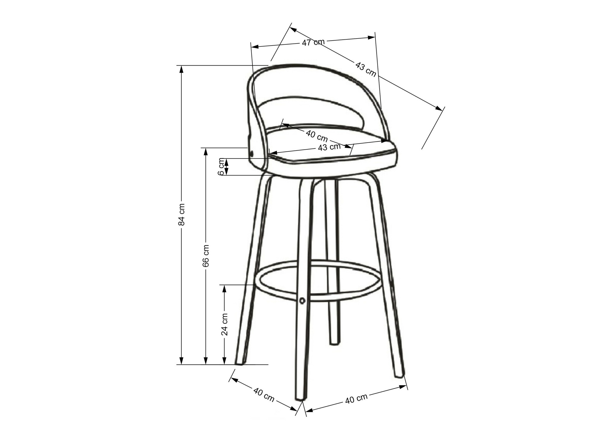 Alacsony bárszék Houston 1591