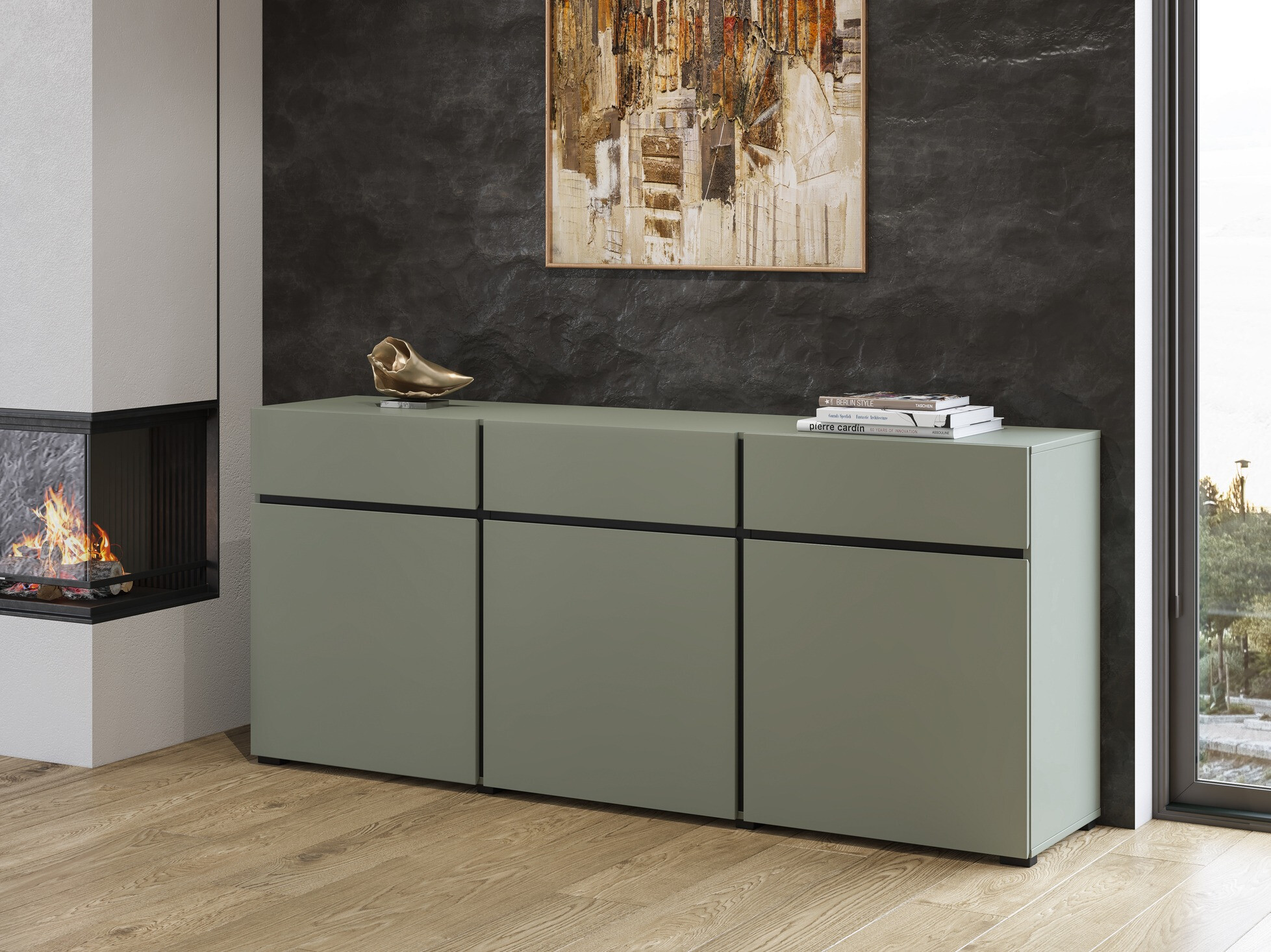 Komód Alfere 103 (Zöld)