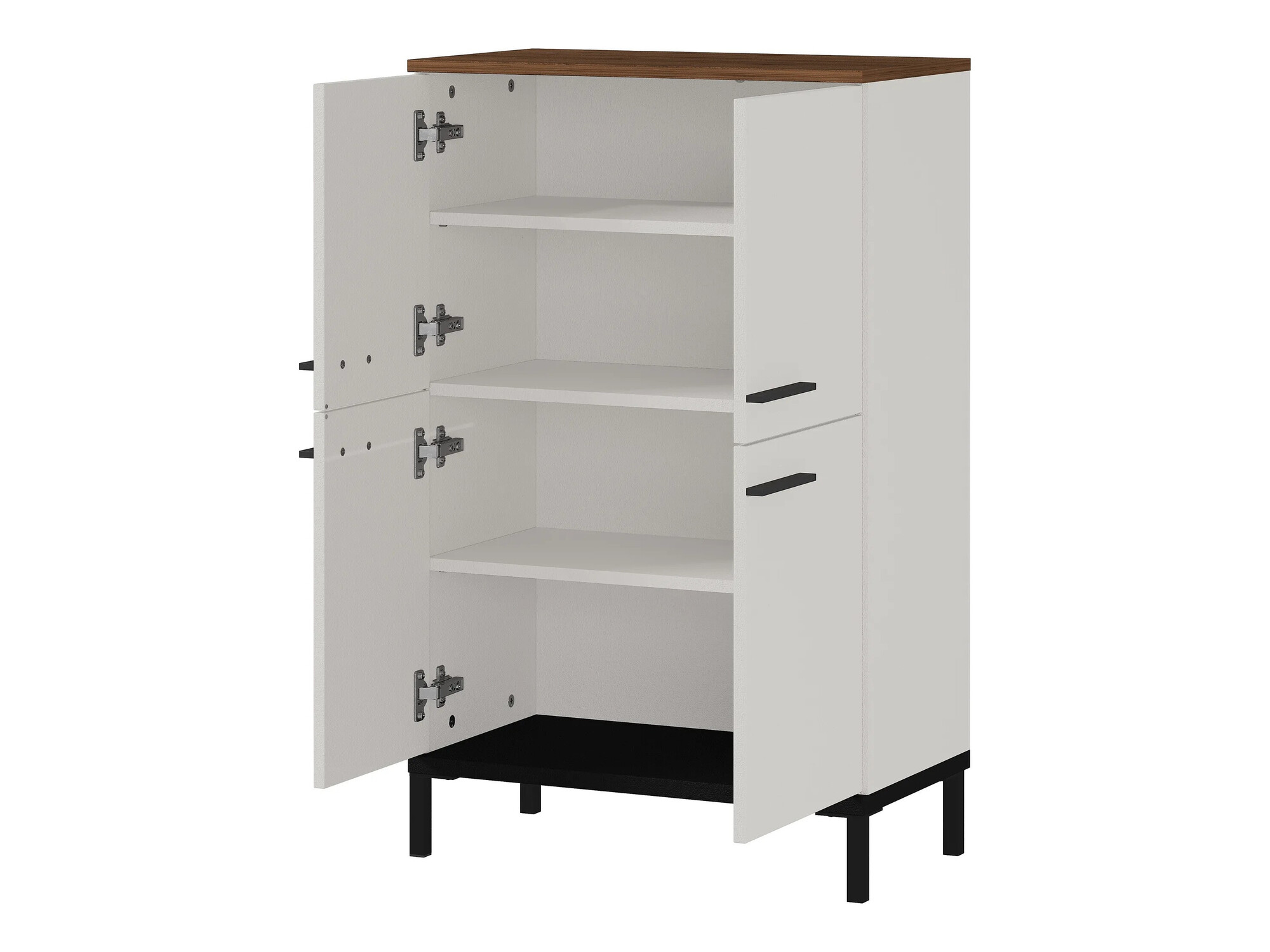 Fürdőszobai garnitúra Ruvlevu 104 (Világosszürke + Dió)