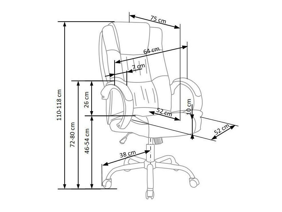 Irodai szék Houston 243 (Fekete)