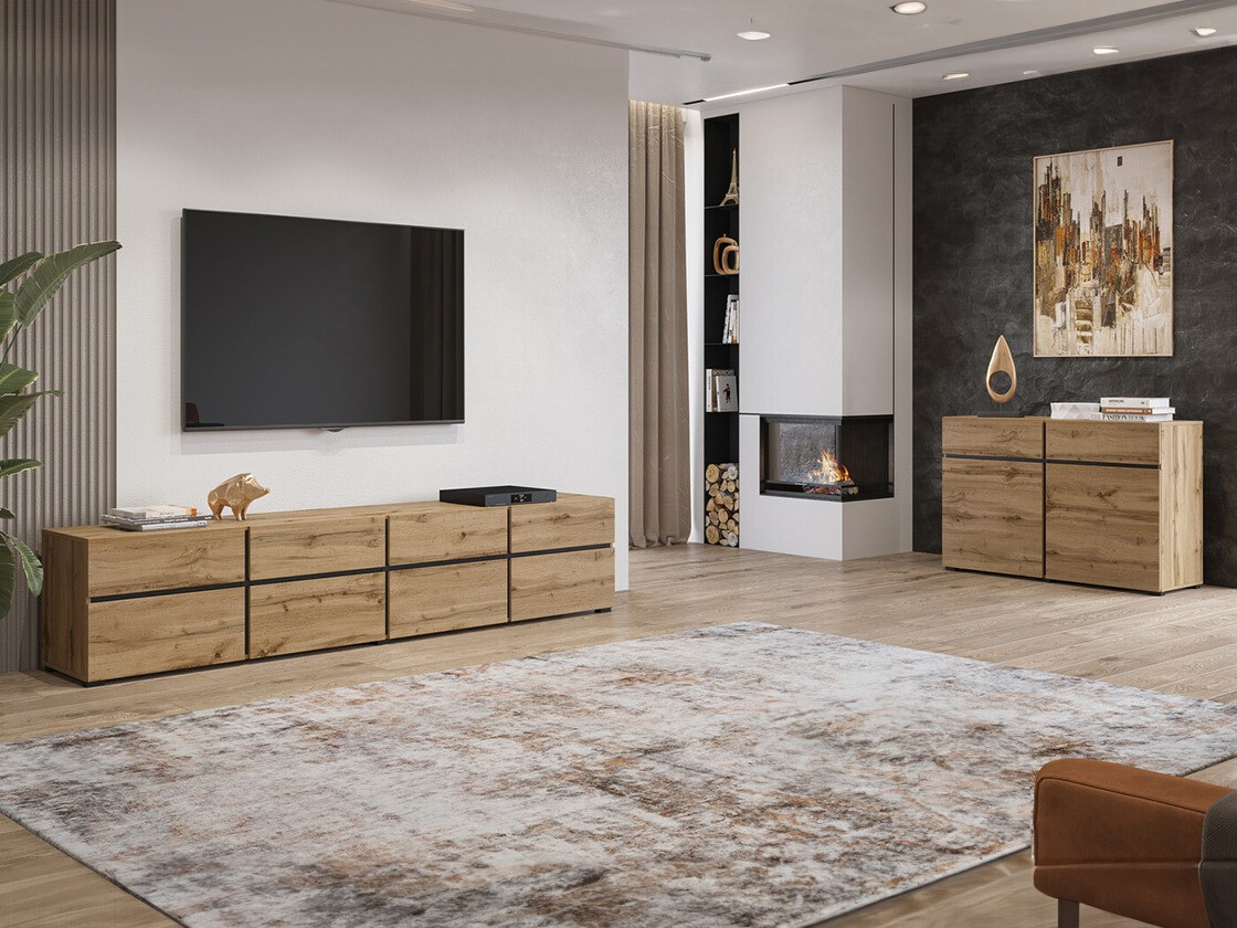 Nappali szett Alfere 107 (Wotan tölgy)