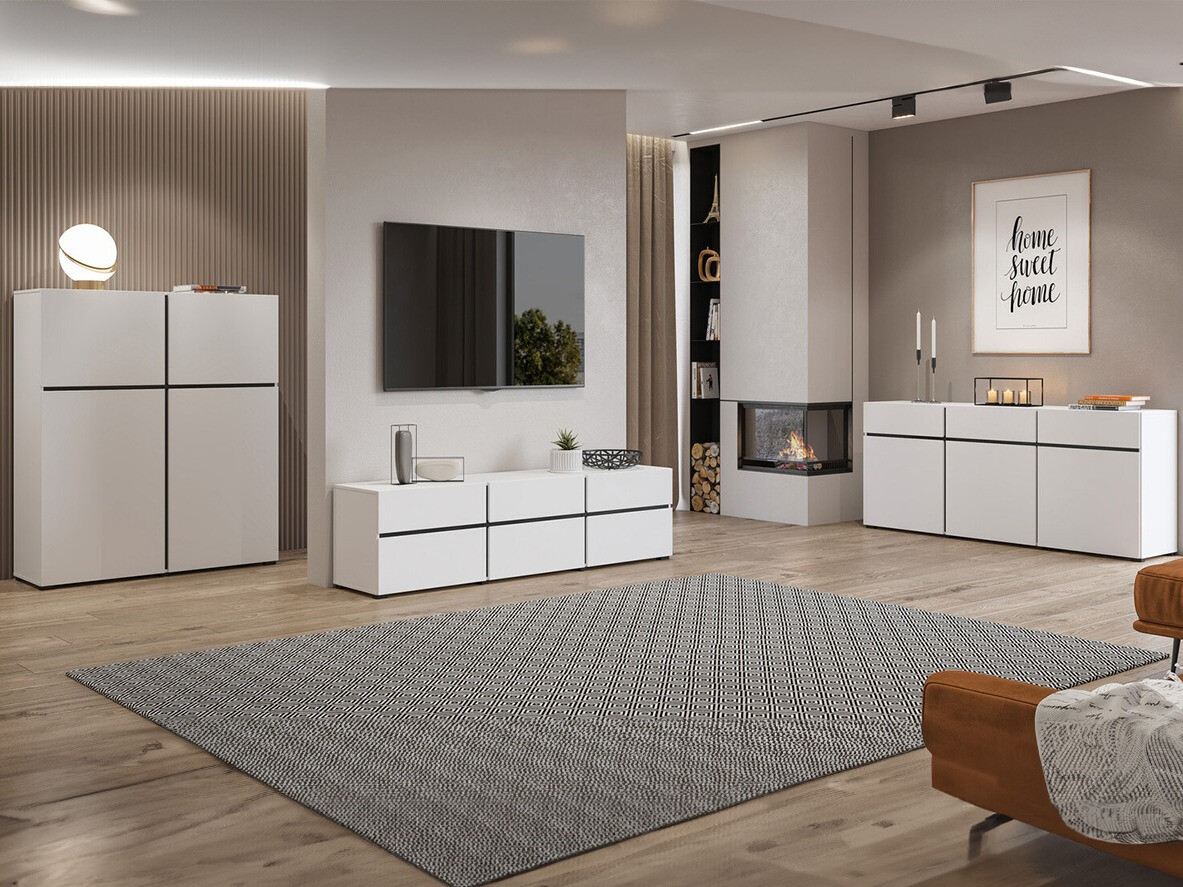 TV-állvány Alfere 102 (Fehér)