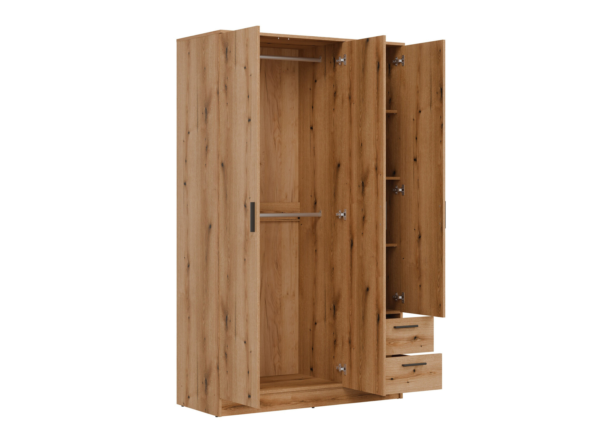 Gardróbszekrény Orlando 222 (Világos tölgy)