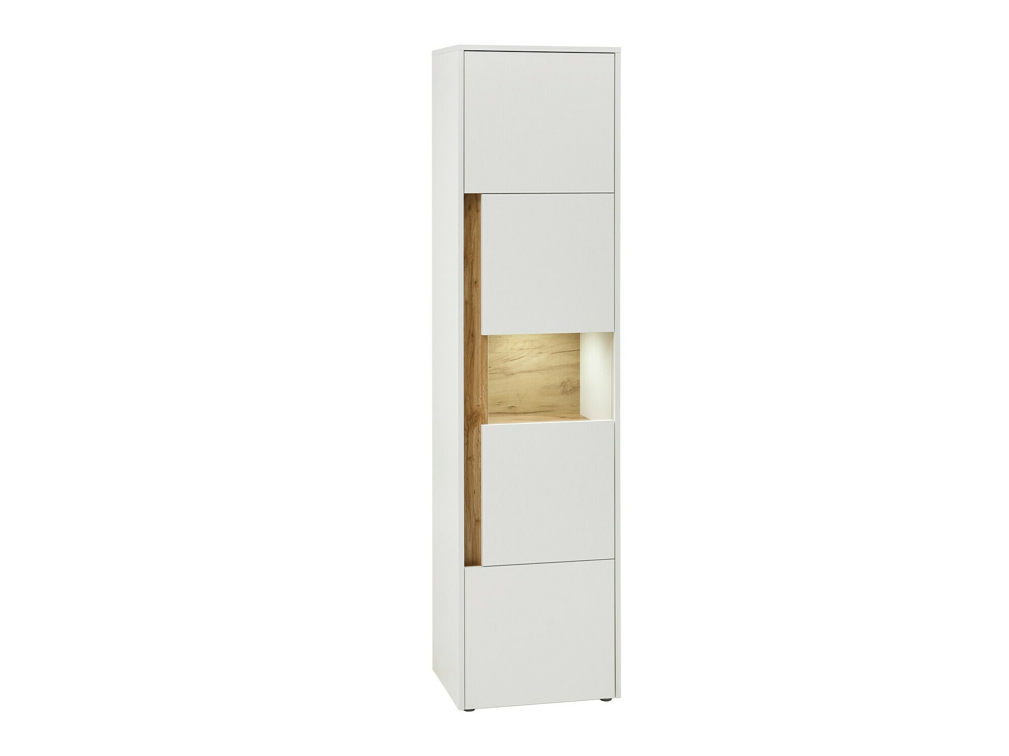 Könyvespolc Elbsori 100 (Fehér + Wotan tölgy)