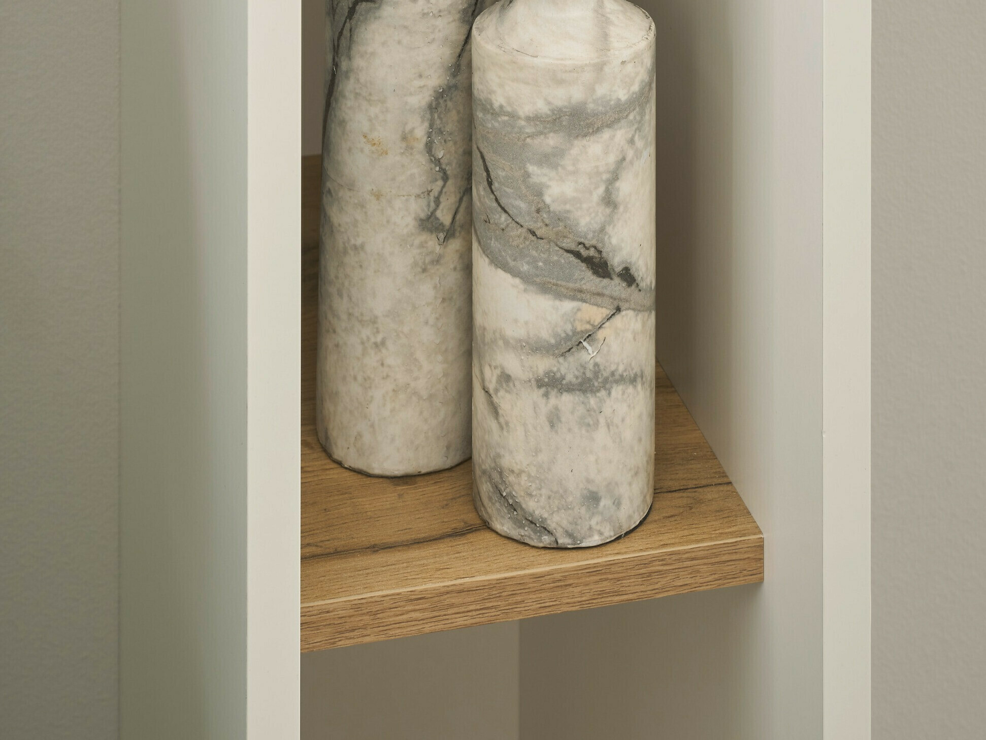 Könyvespolc Elbsori 105 (Fehér + Wotan tölgy)