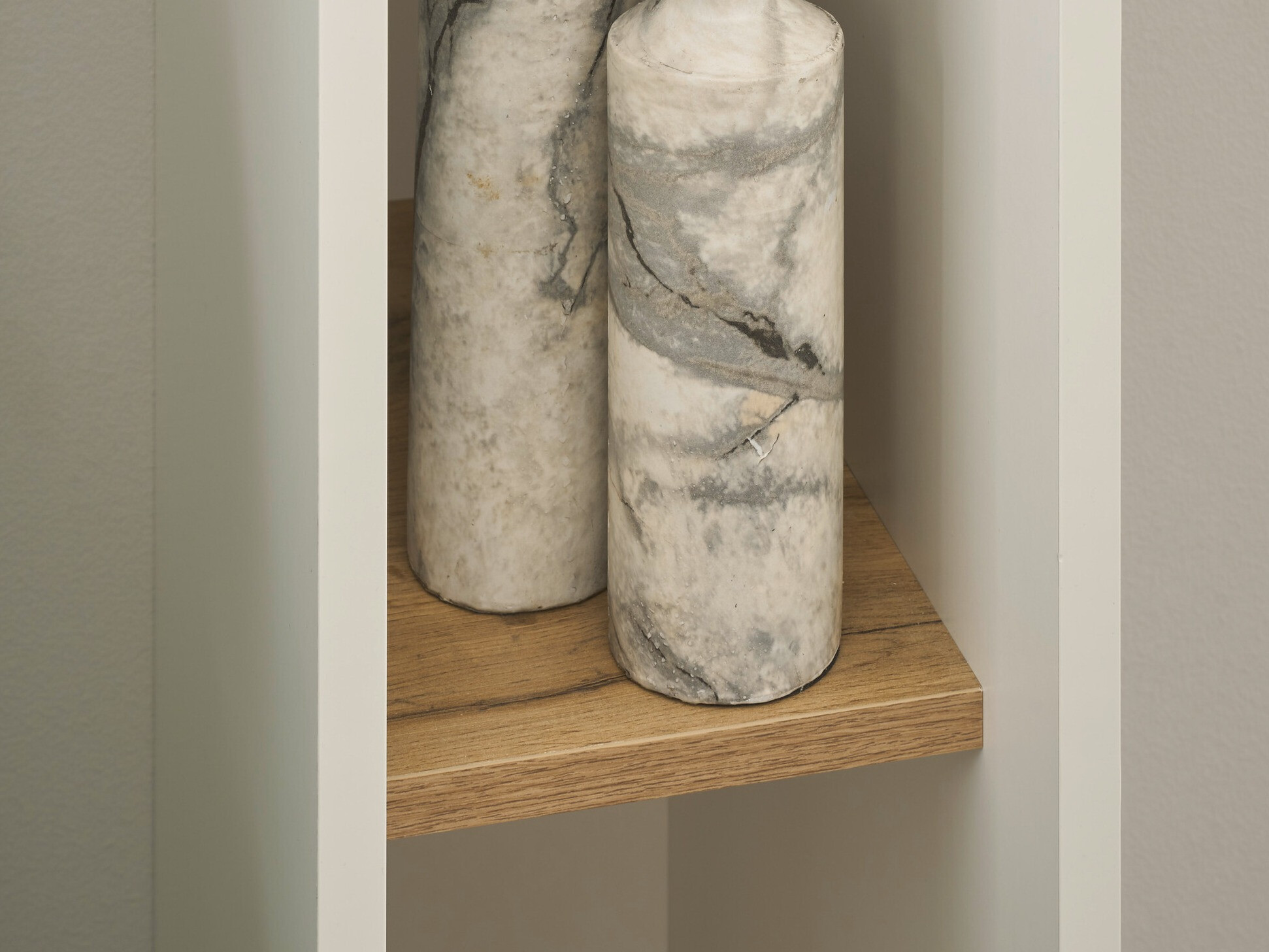 Könyvespolc Elbsori 106 (Fehér + Wotan tölgy)