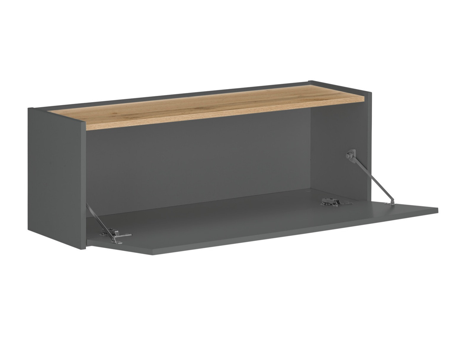 Fali szekrény Elbsori 109 (Antracit + Wotan tölgy)