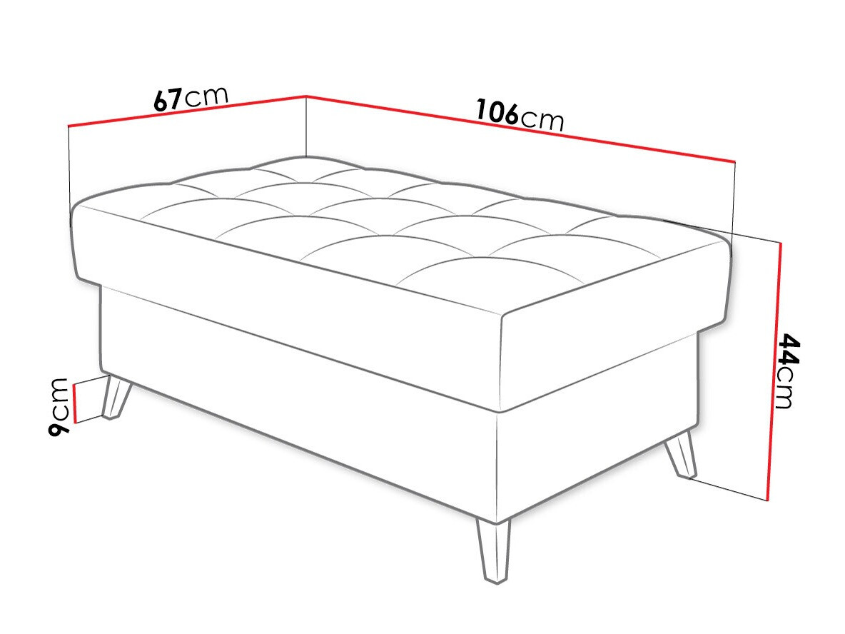 Kárpitozott pad Comfivo Agnus (Velo 625)