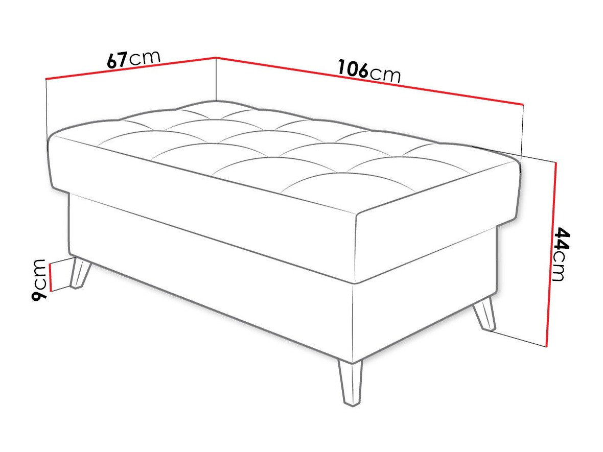 Kárpitozott pad Comfivo Agnus (Velo 637)