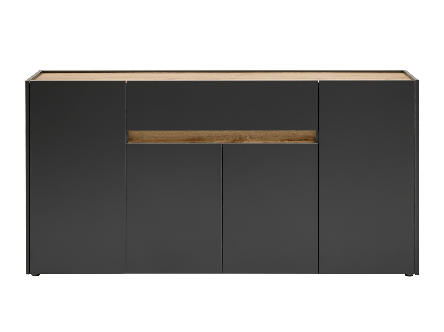 Komód Elbsori 117 (Antracit + Wotan tölgy)