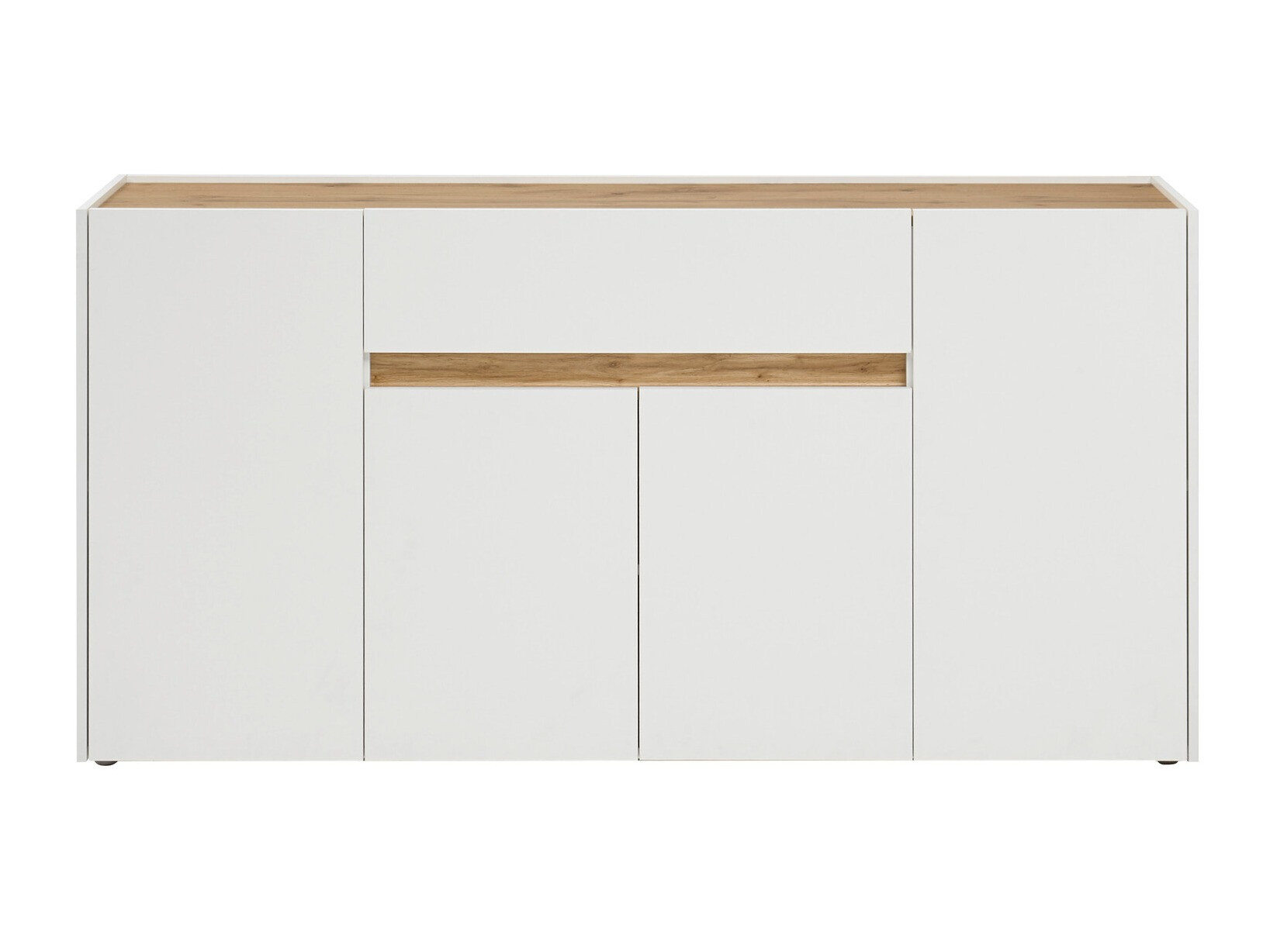 Komód Elbsori 117 (Fehér + Wotan tölgy)