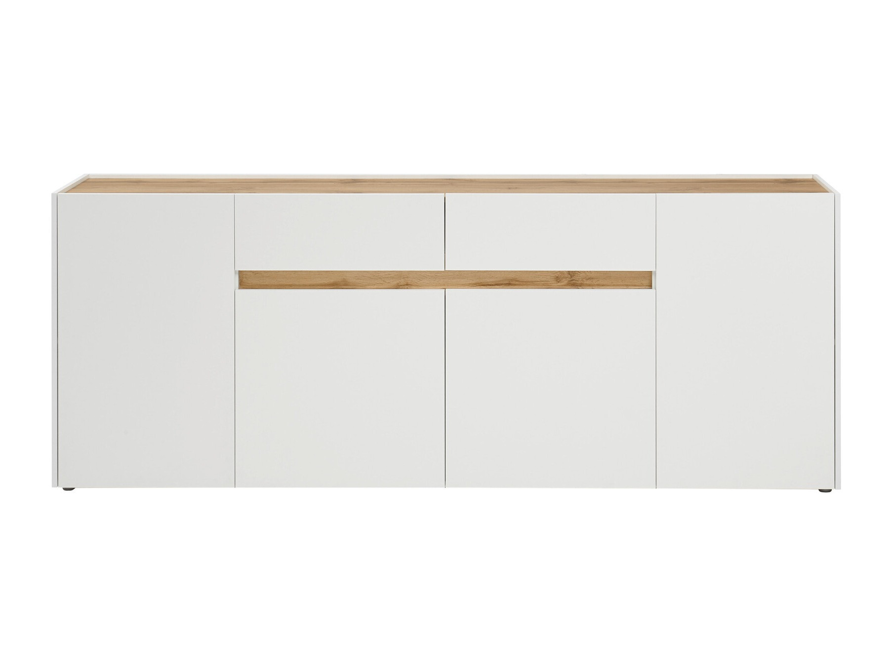 Komód Elbsori 118 (Fehér + Wotan tölgy)