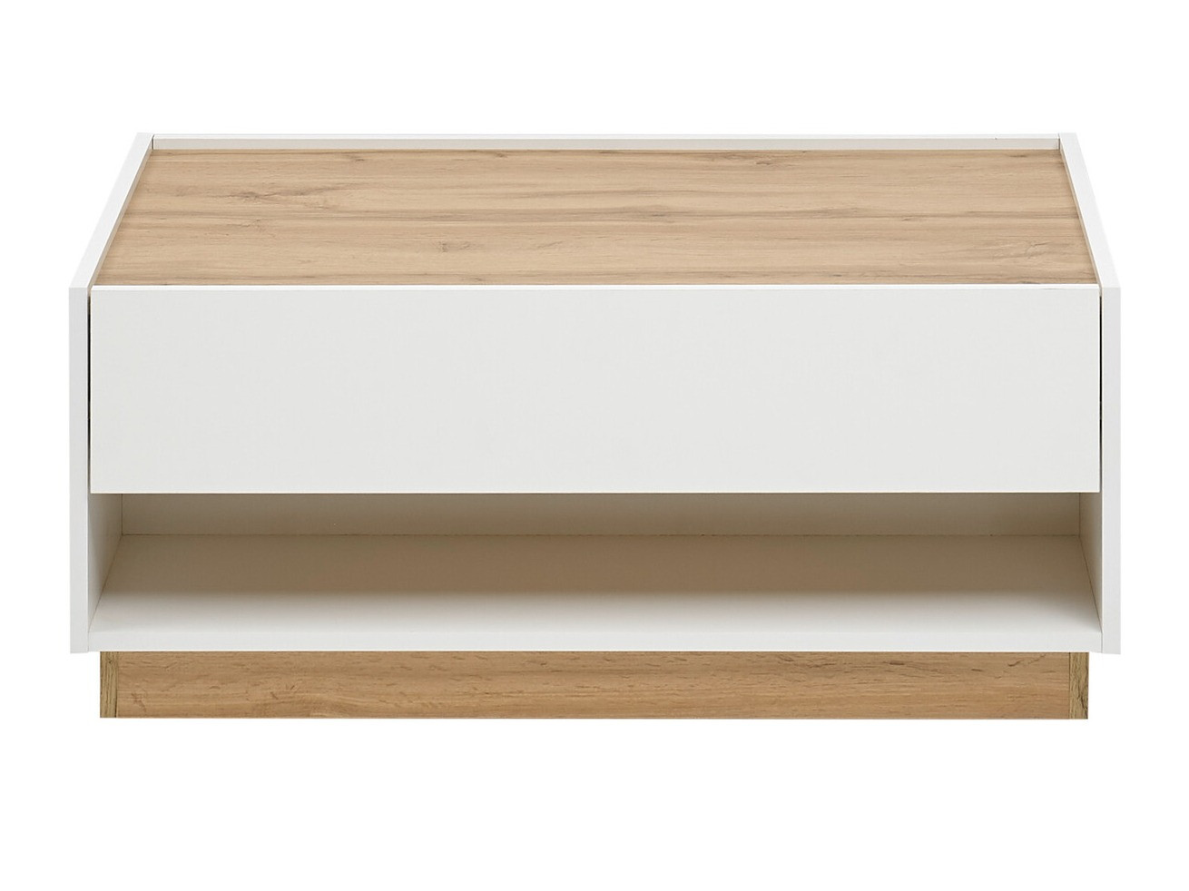 Dohányzóasztal Elbsori 123 (Fehér + Wotan tölgy)