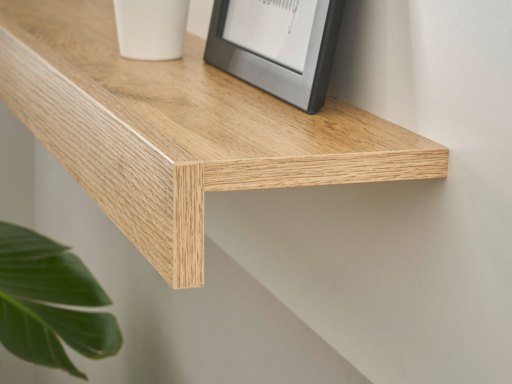 Fali polc Elbsori 125 (Fehér + Wotan tölgy)