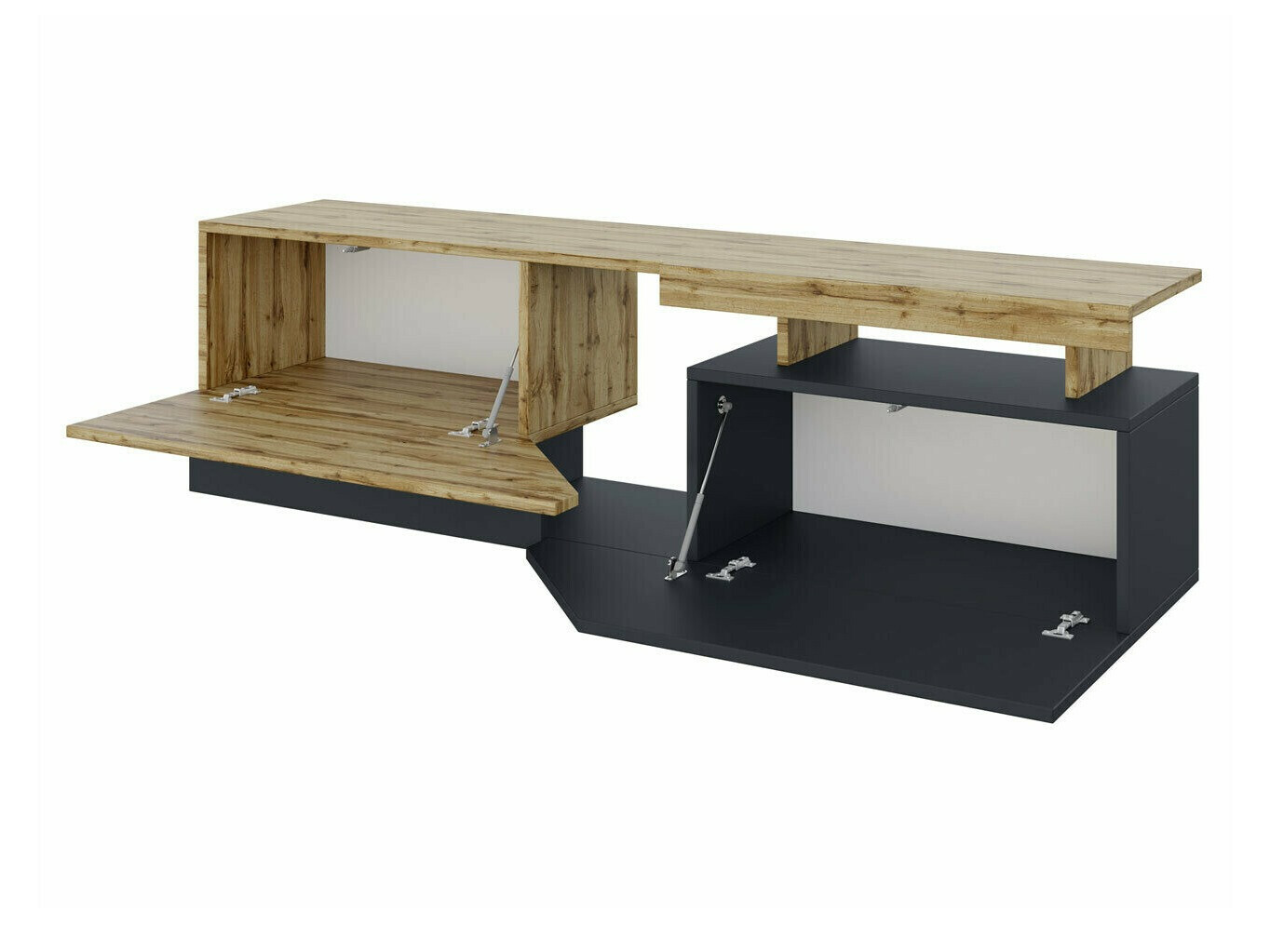 TV-állvány Comfivo Daldune 100 (Fehér + Wotan tölgy)