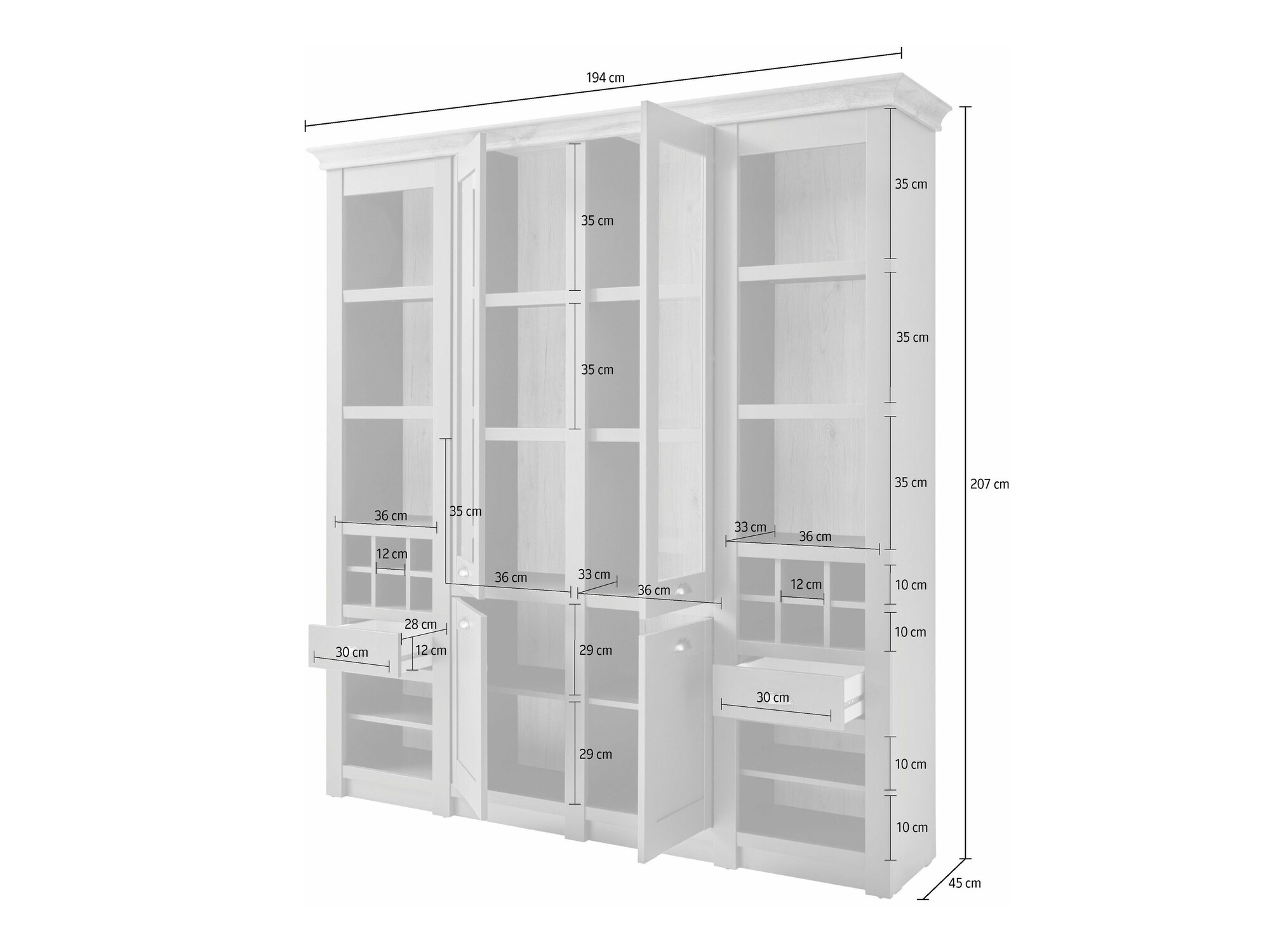 Könyvespolc Lirvela 110