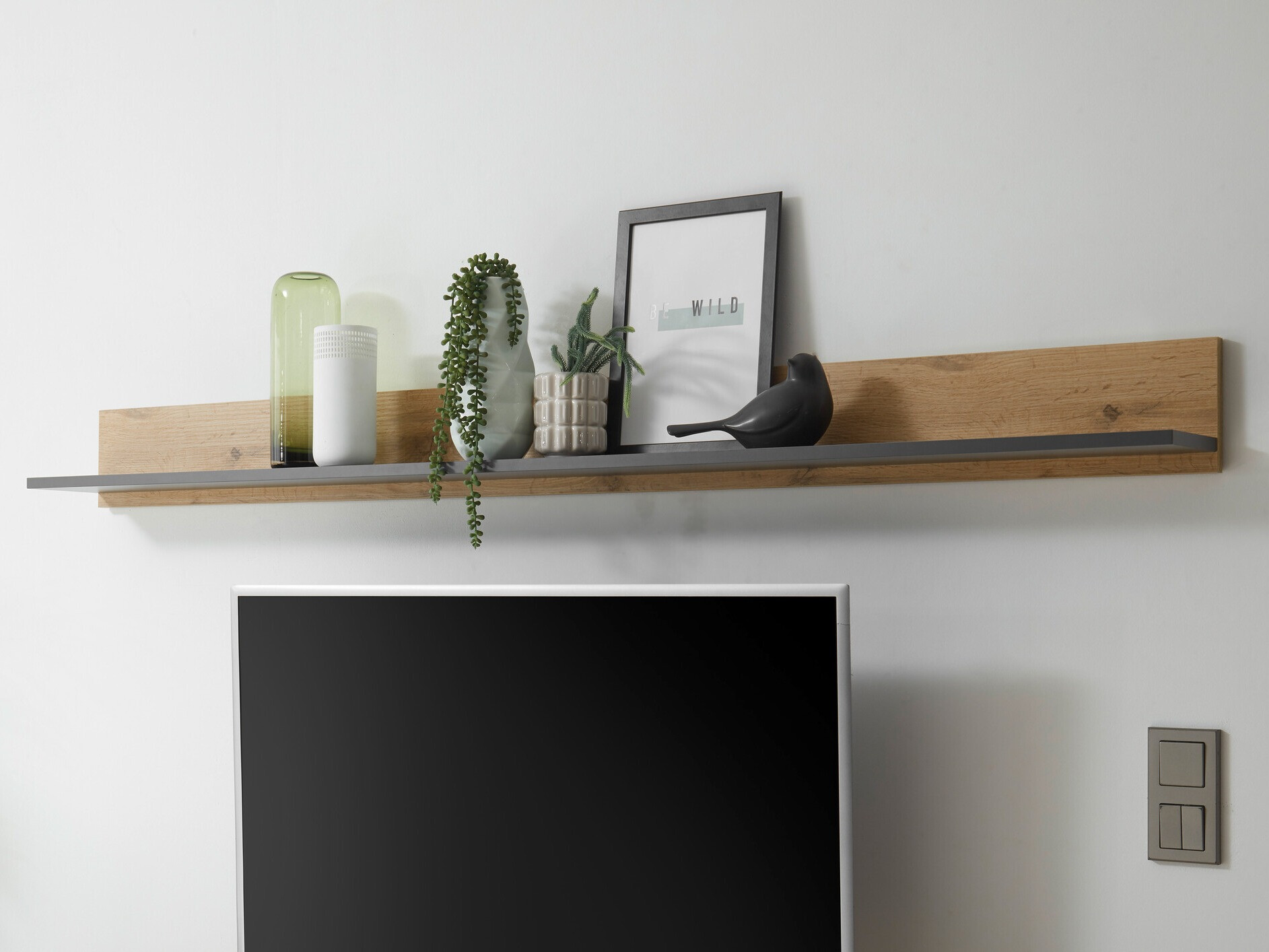 Polc Elbsori 126 (Antracit + Wotan tölgy)