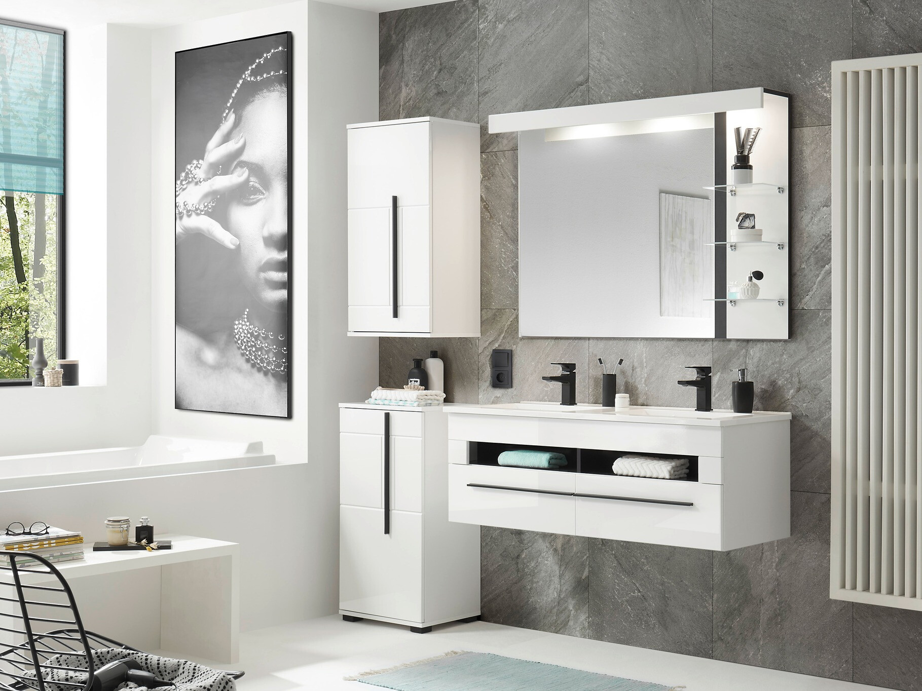 Fali szekrény mosdónak Torbelu 100