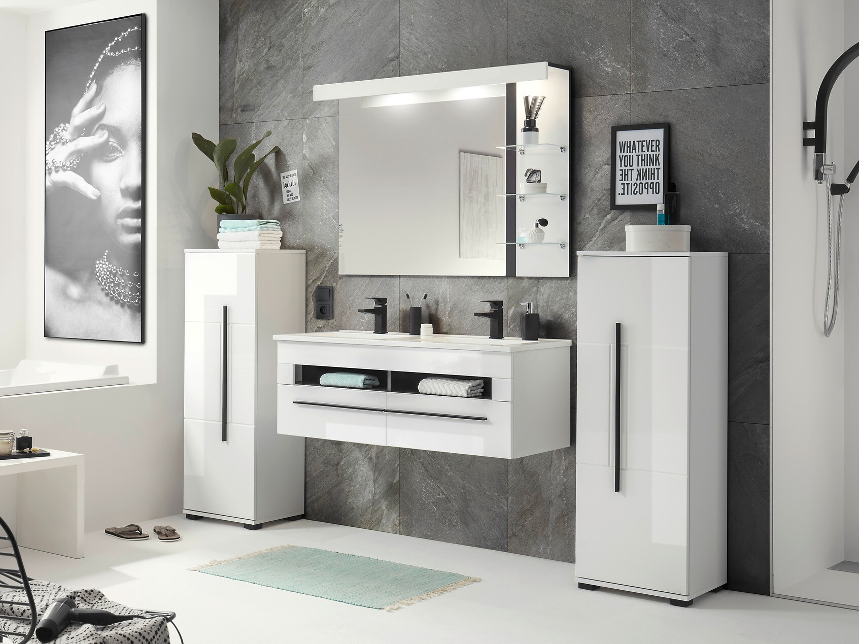 Fali szekrény mosdónak Torbelu 100