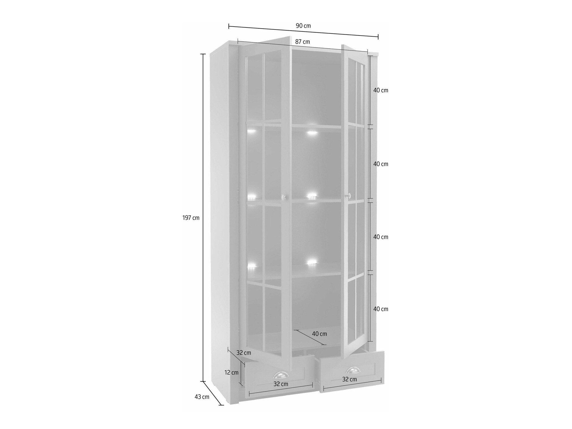 Könyvespolc Evalira 111