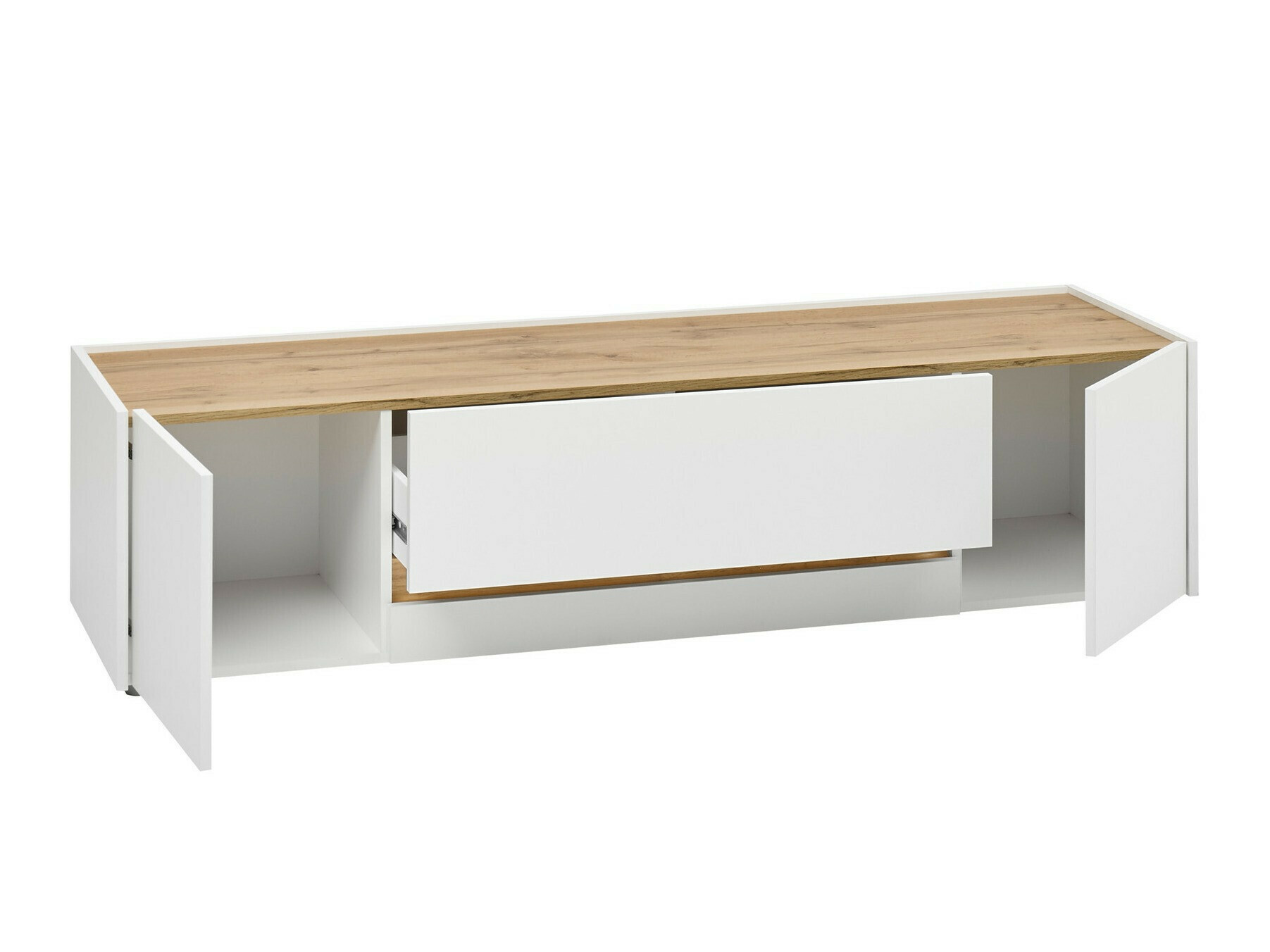 Nappali szett Elbsori 130 (Fehér + Wotan tölgy)