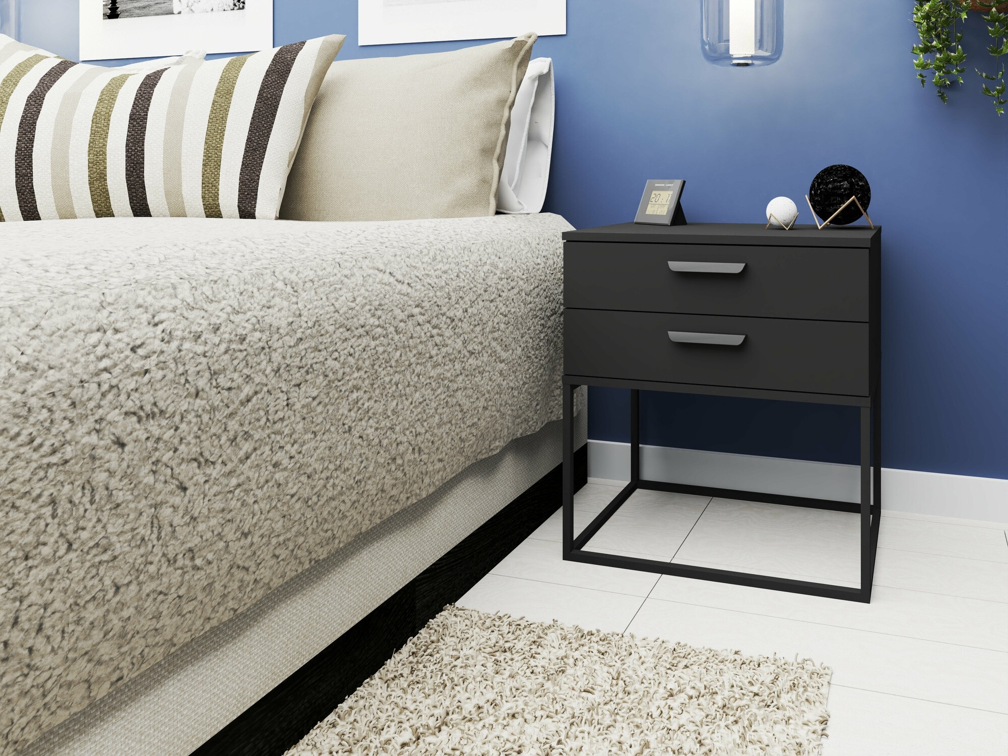 Éjjeliszekrény Bristol 194 (Antracit)