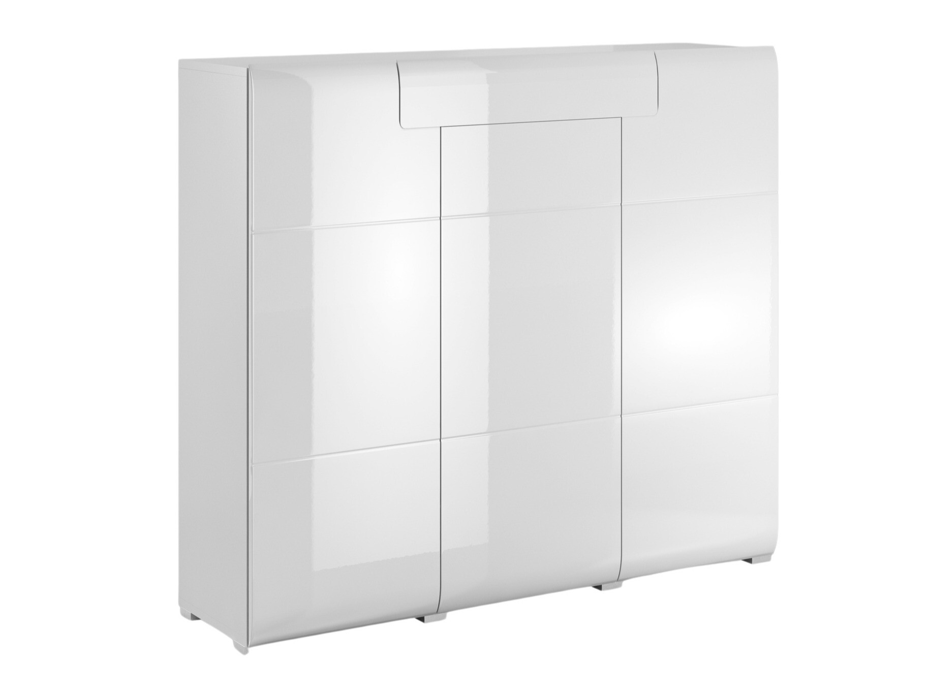 Komód Torsone 112 (Fehér + Fényes fehér)