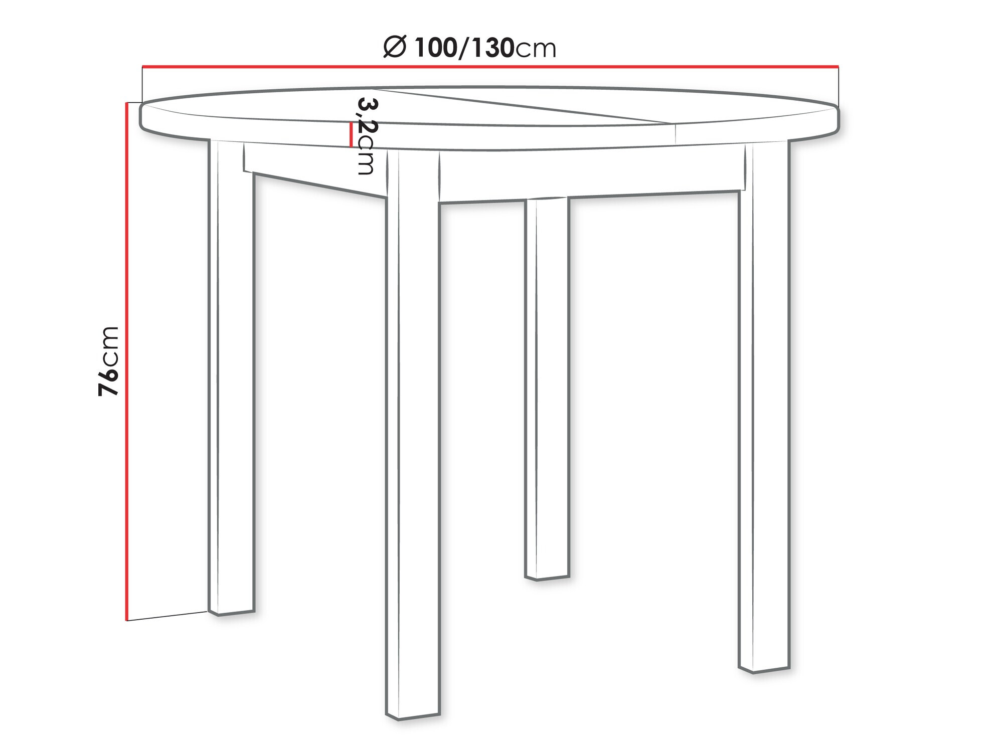 Asztal Victorville 355 (Artisan tölgy + Fehér)