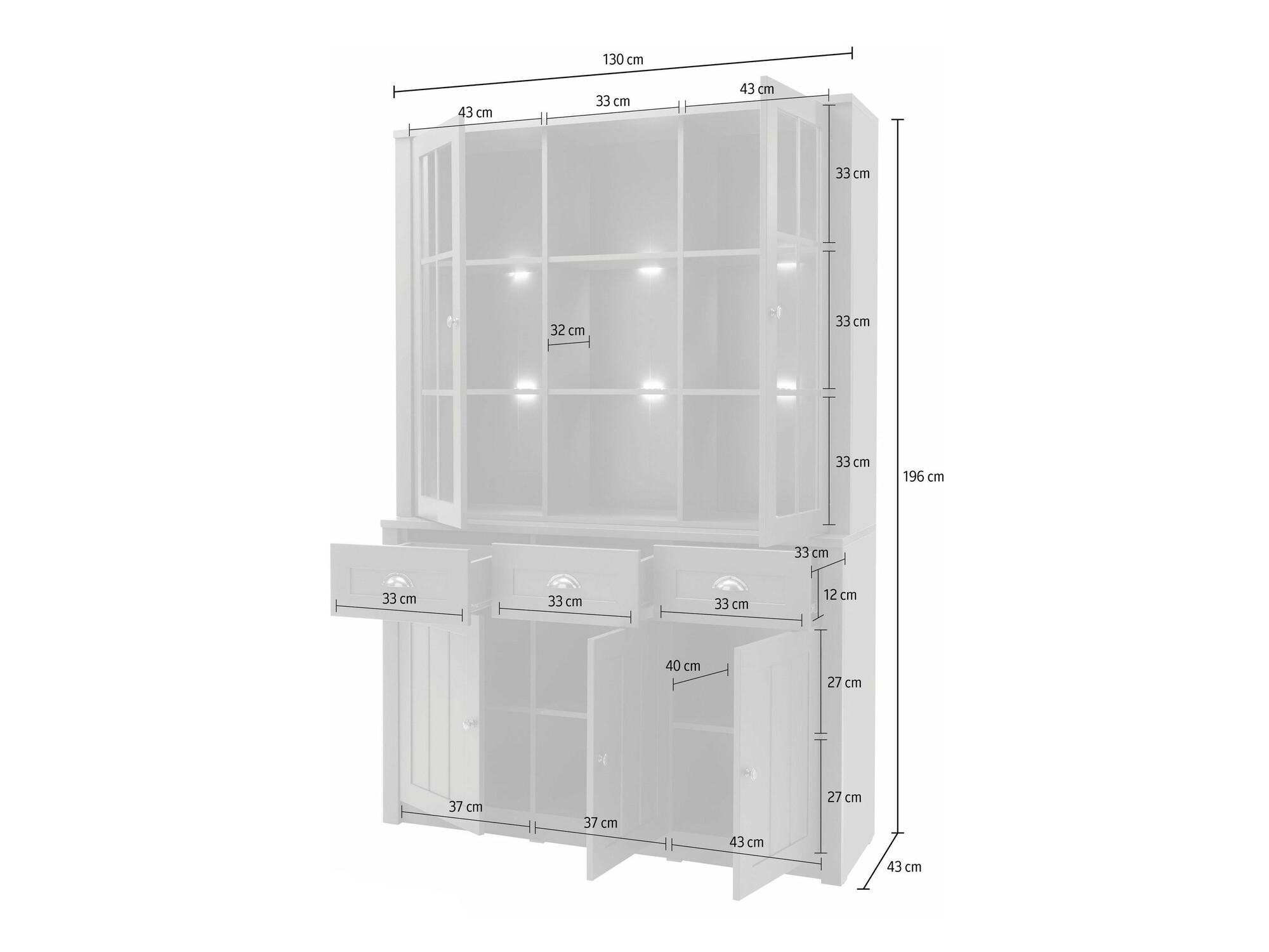 Könyvespolc Evalira 112