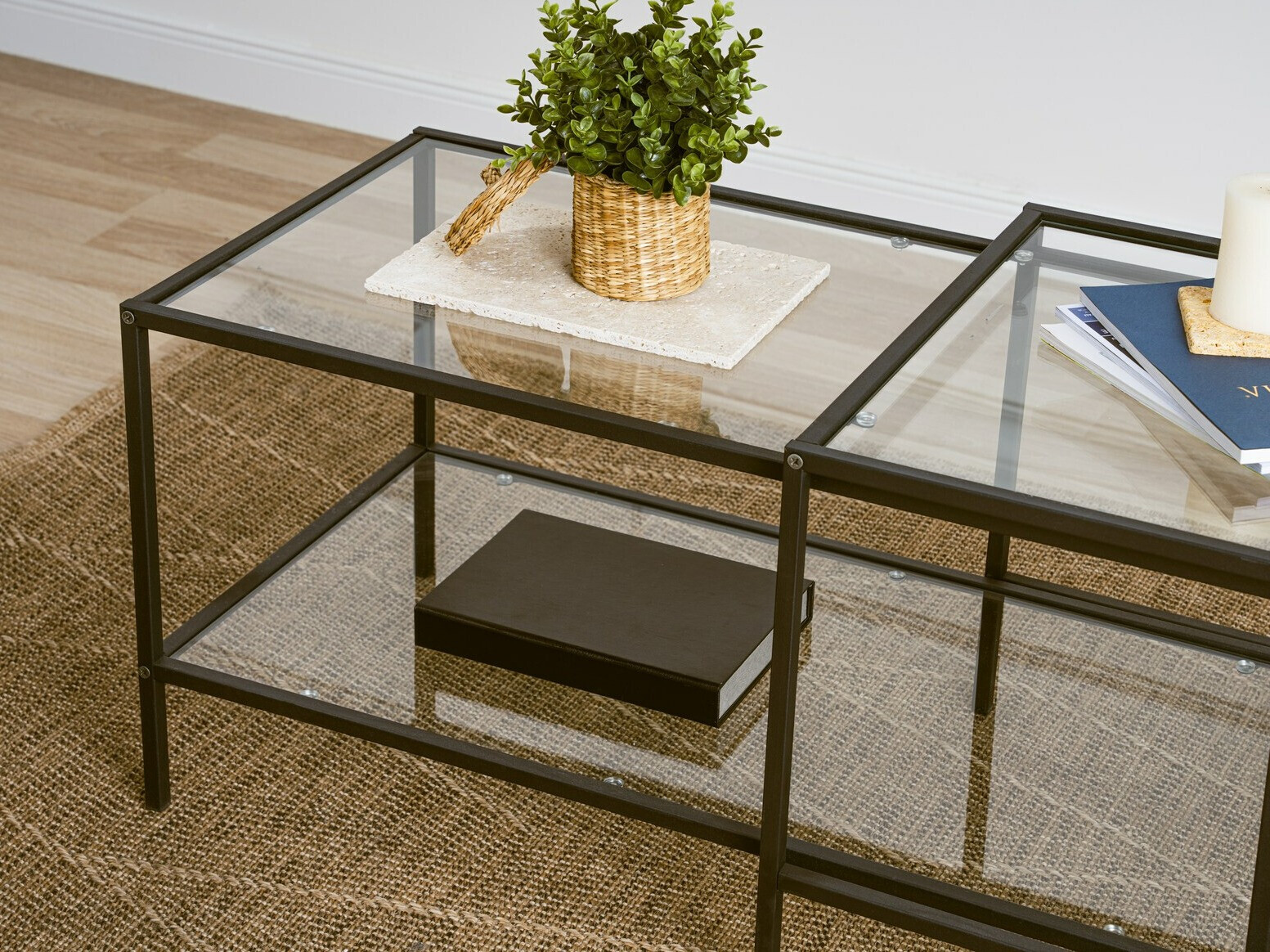 Dohányzóasztal szett Kailua 2039 (Fekete)