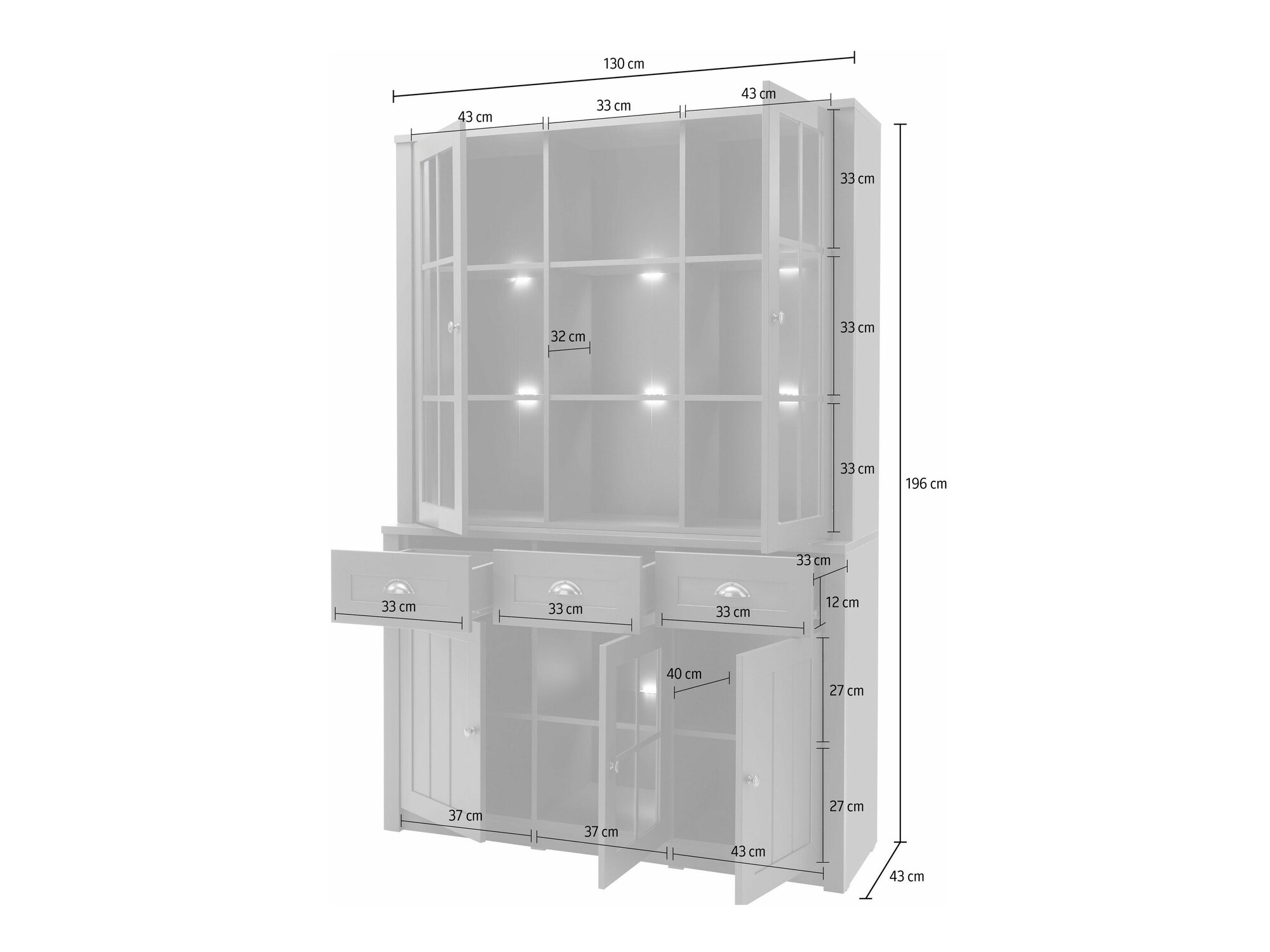 Könyvespolc Evalira 113