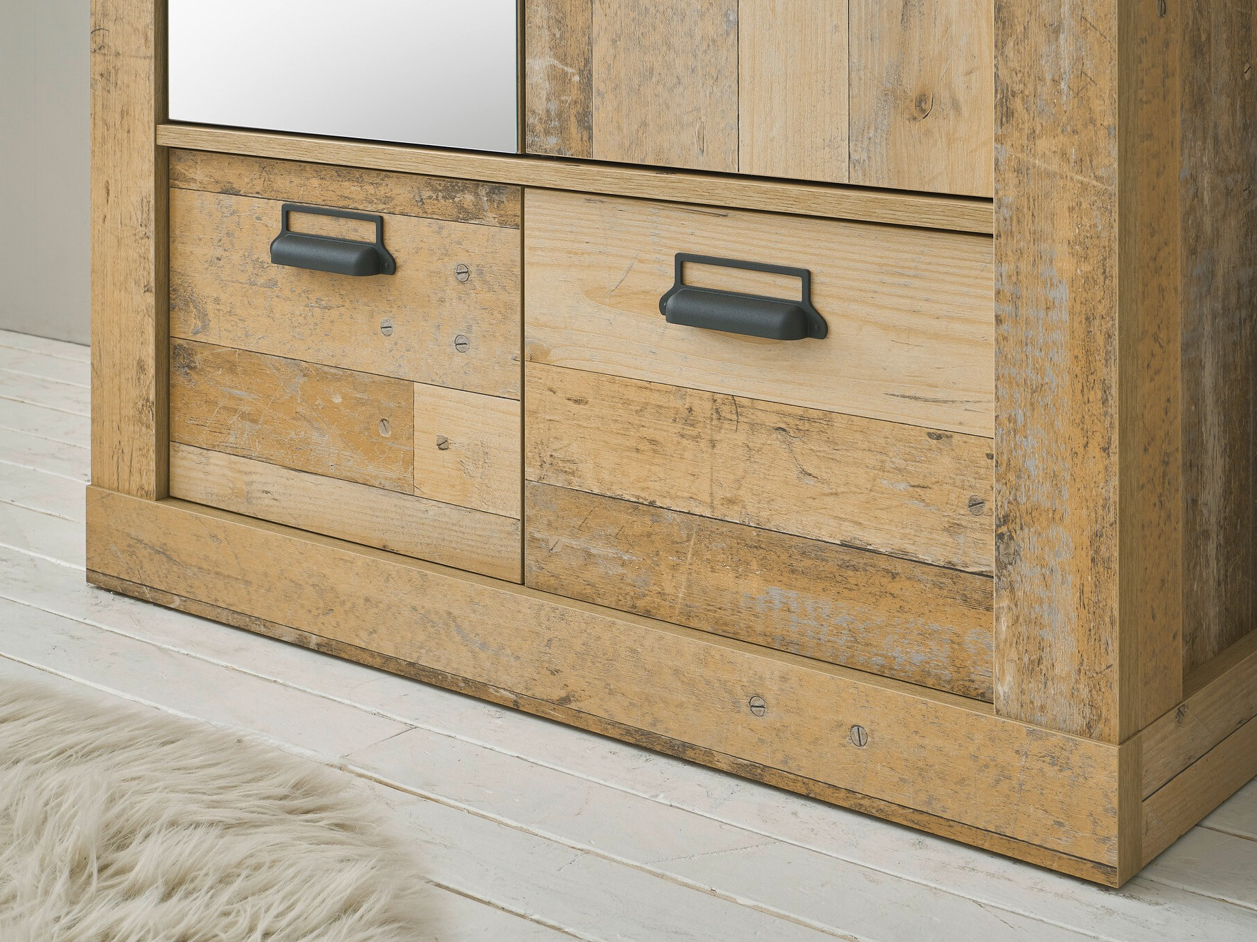 Gardróbszekrény Cirtale 106 (Antracit + Érett tölgy)