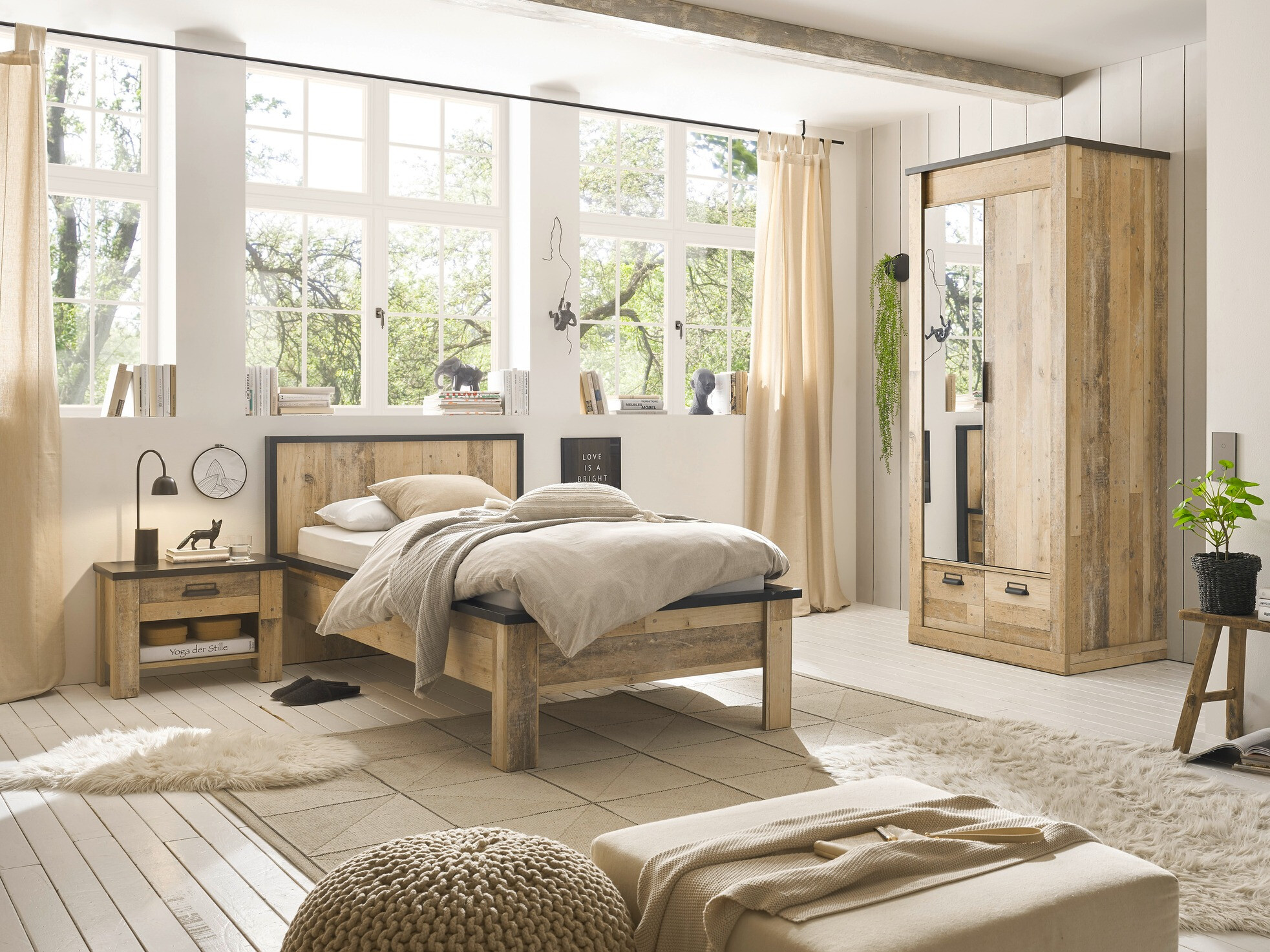 Ágy Cirtale 109 (Érett tölgy + Antracit)