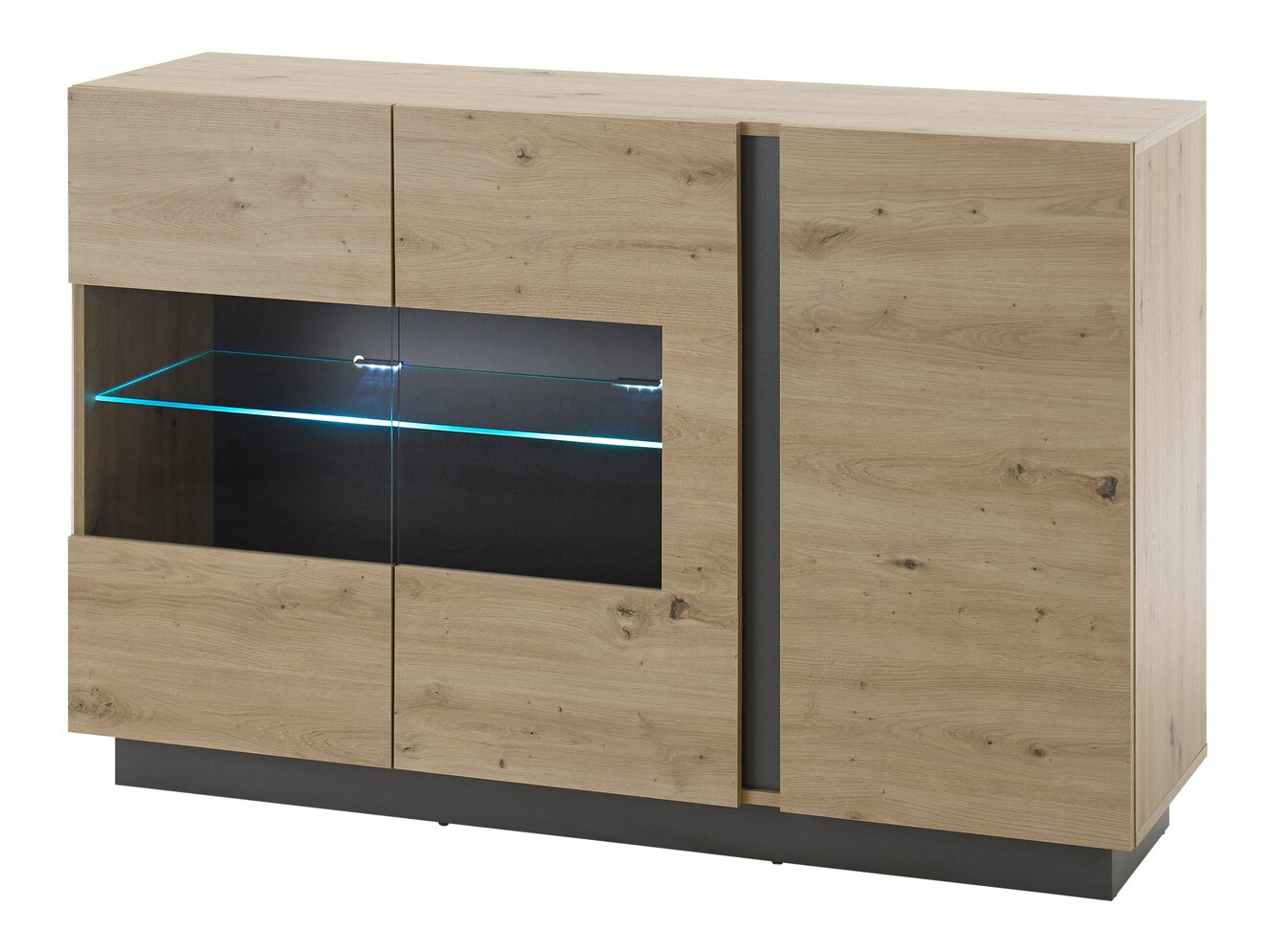 Szekrény Veropho 104 (Artisan tölgy + Grafit)