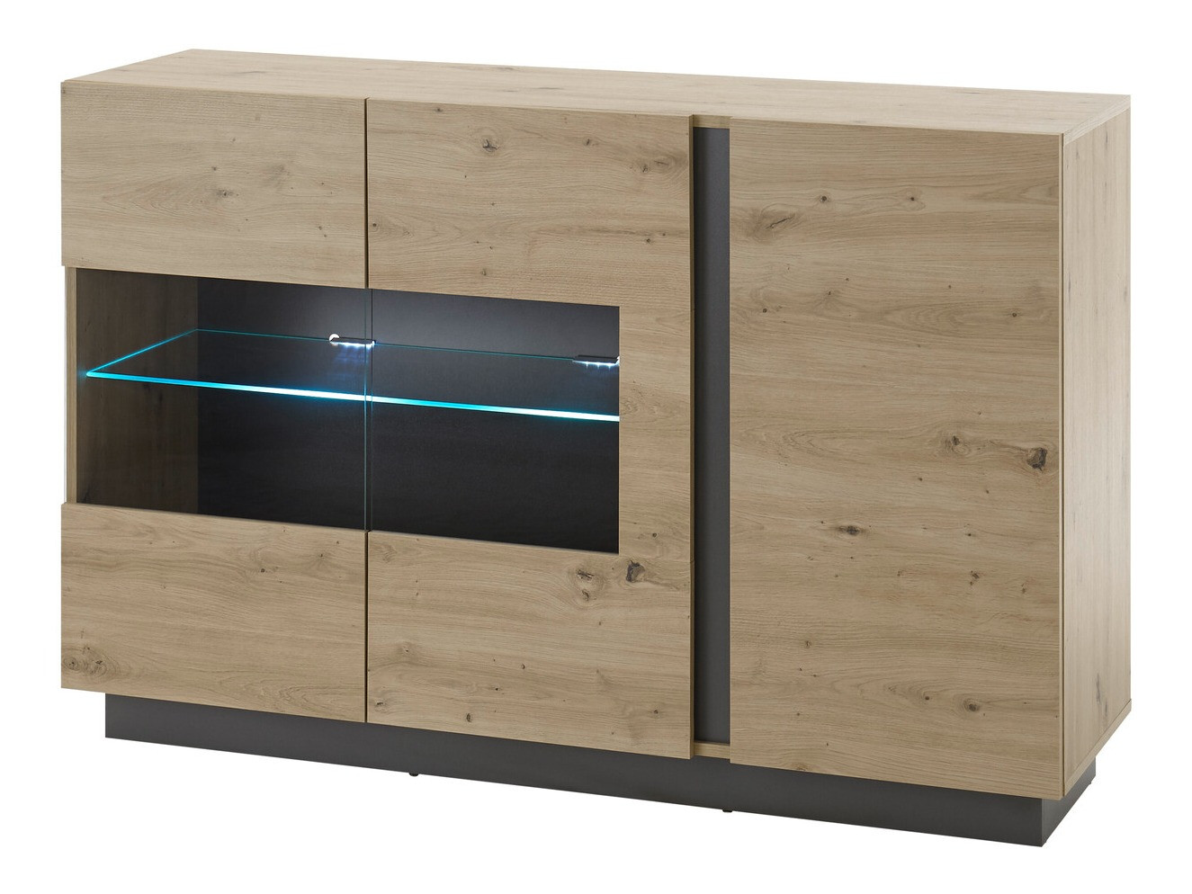 Szekrény Veropho 104 (Artisan tölgy + Grafit)