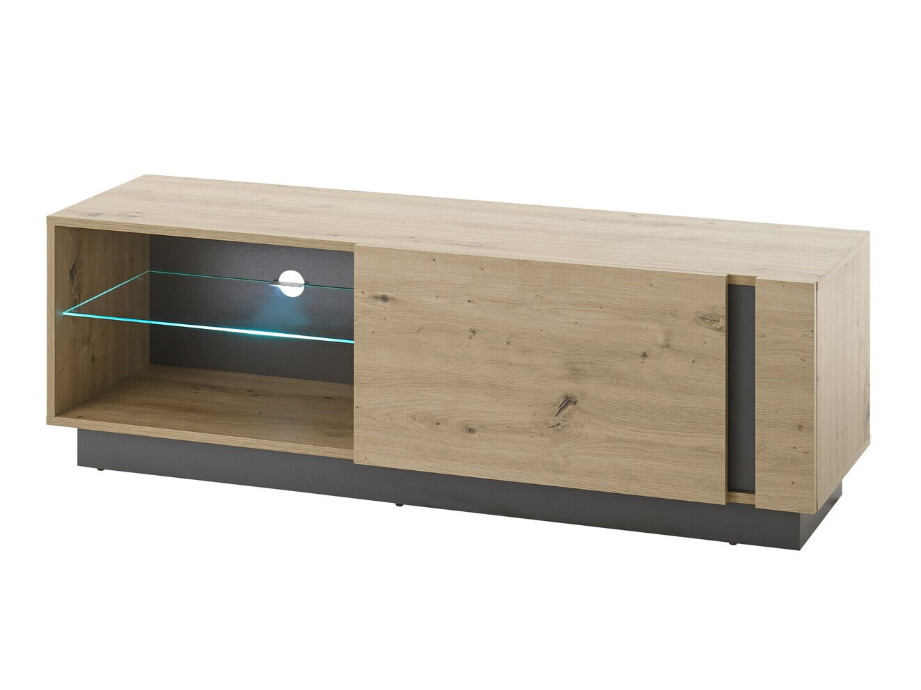 TV-állvány Veropho 102 (Artisan tölgy + Grafit)